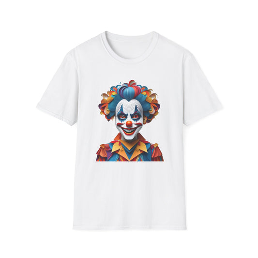 Clown Shirt, T Shirt with Clown, Funny Man Shirt, Tee Shirt with Funny Man, Circus Shirt, Shirt with Circus, Scary Man Shirt, Shirt with Scary Man