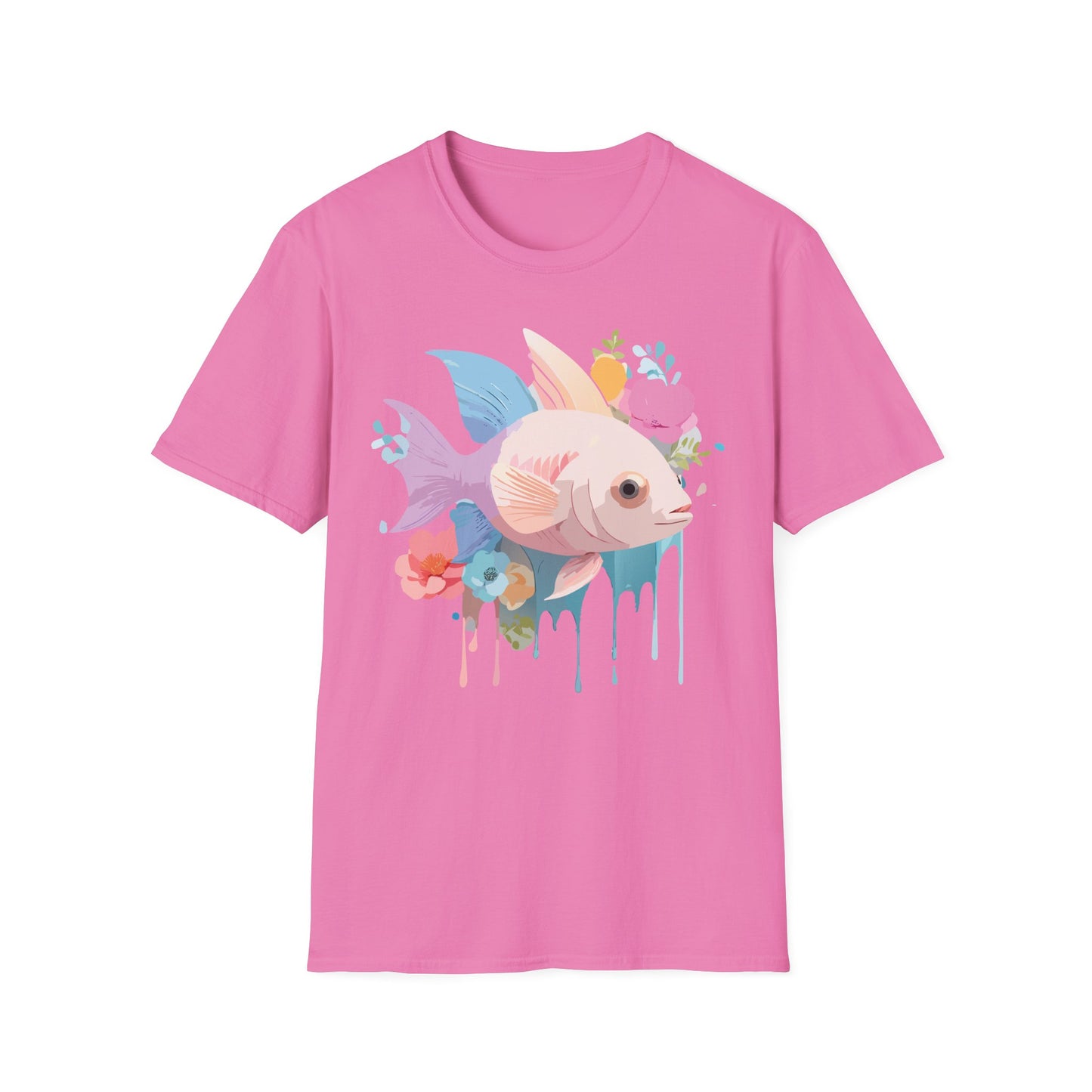 Fish Art Design Shirt, T Shirt with Fish, Graphic Shirt, Tee Shirt with Graphic Design, Shirt with Fish Graphic Art