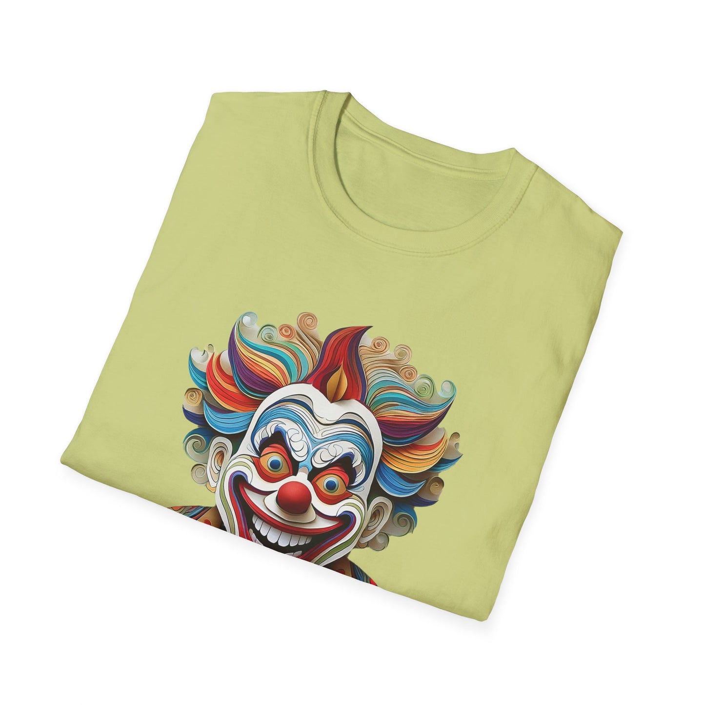 Clown Shirt, T Shirt with Clown, Funny Man Shirt, Tee Shirt with Funny Man, Circus Shirt, Shirt with Circus, Scary Man Shirt, Shirt with Scary Man