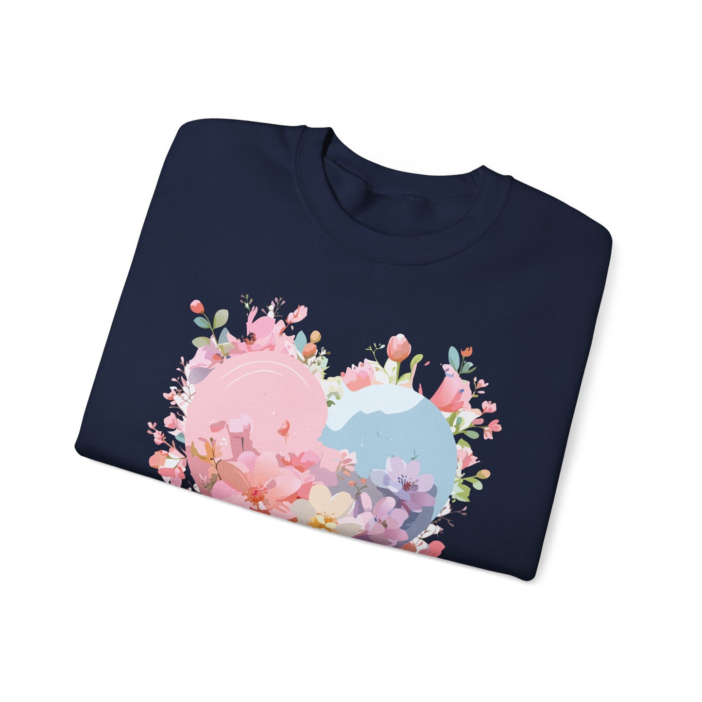 Floral Heart Sweatshirt, Floral Love Sweatshirt, Valentine's Day Sweatshirt, Heart Floral Sweatshirt