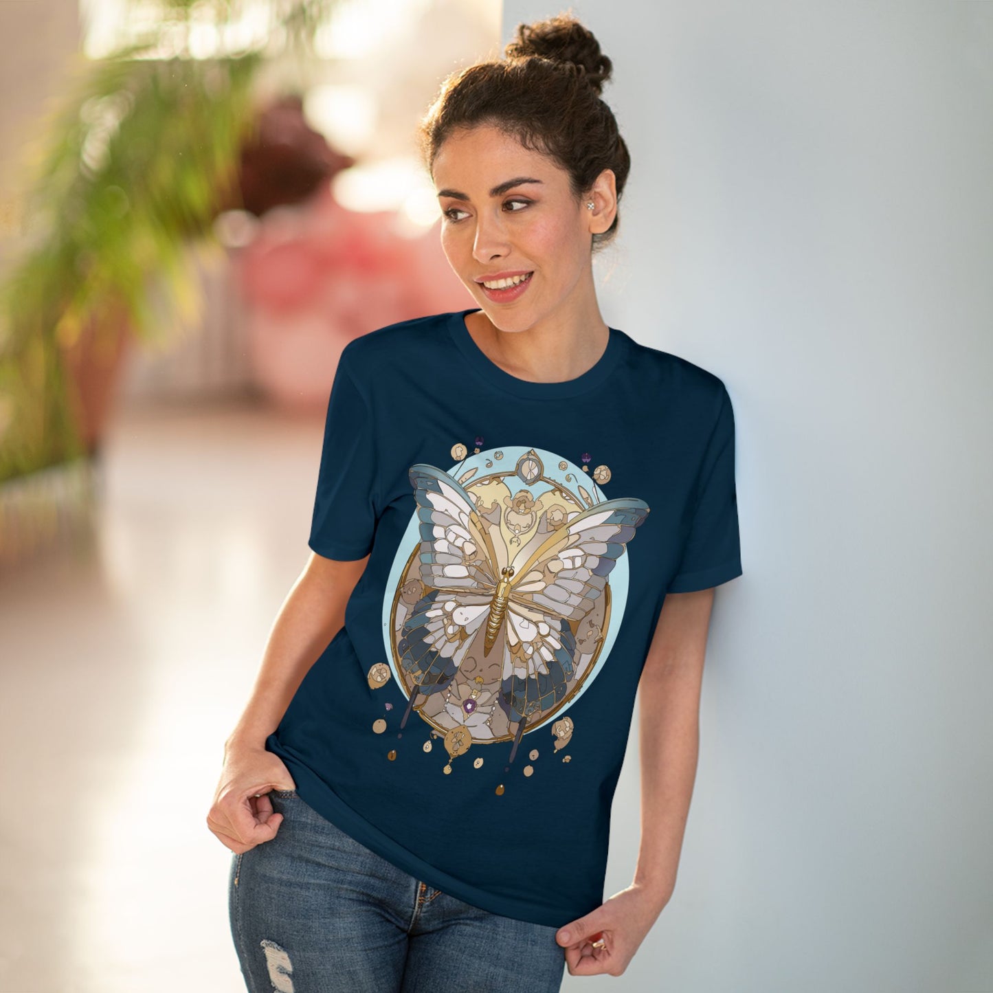 Organic T-shirt with Butterfly