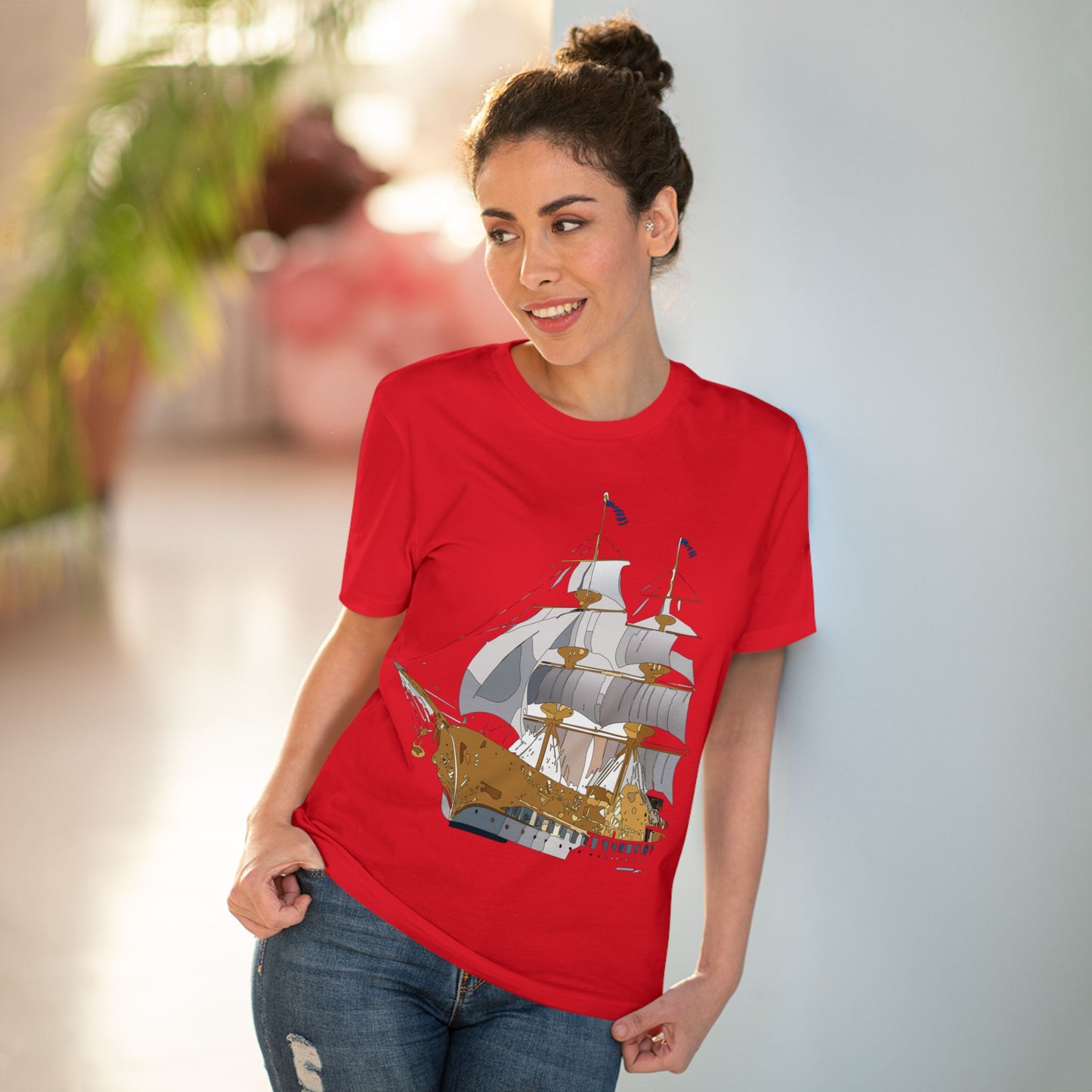 Organic T-shirt with Ship