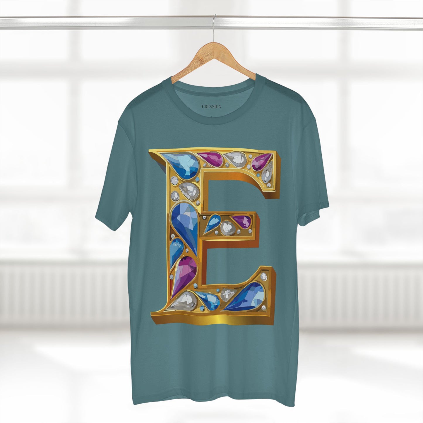 Letter Shirt, Shirt with Letters, Tee Shirt with Gold Letters