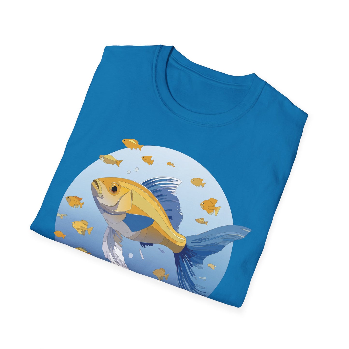 Fish Art Design Shirt, T Shirt with Fish, Graphic Shirt, Tee Shirt with Graphic Design, Shirt with Fish Graphic Art