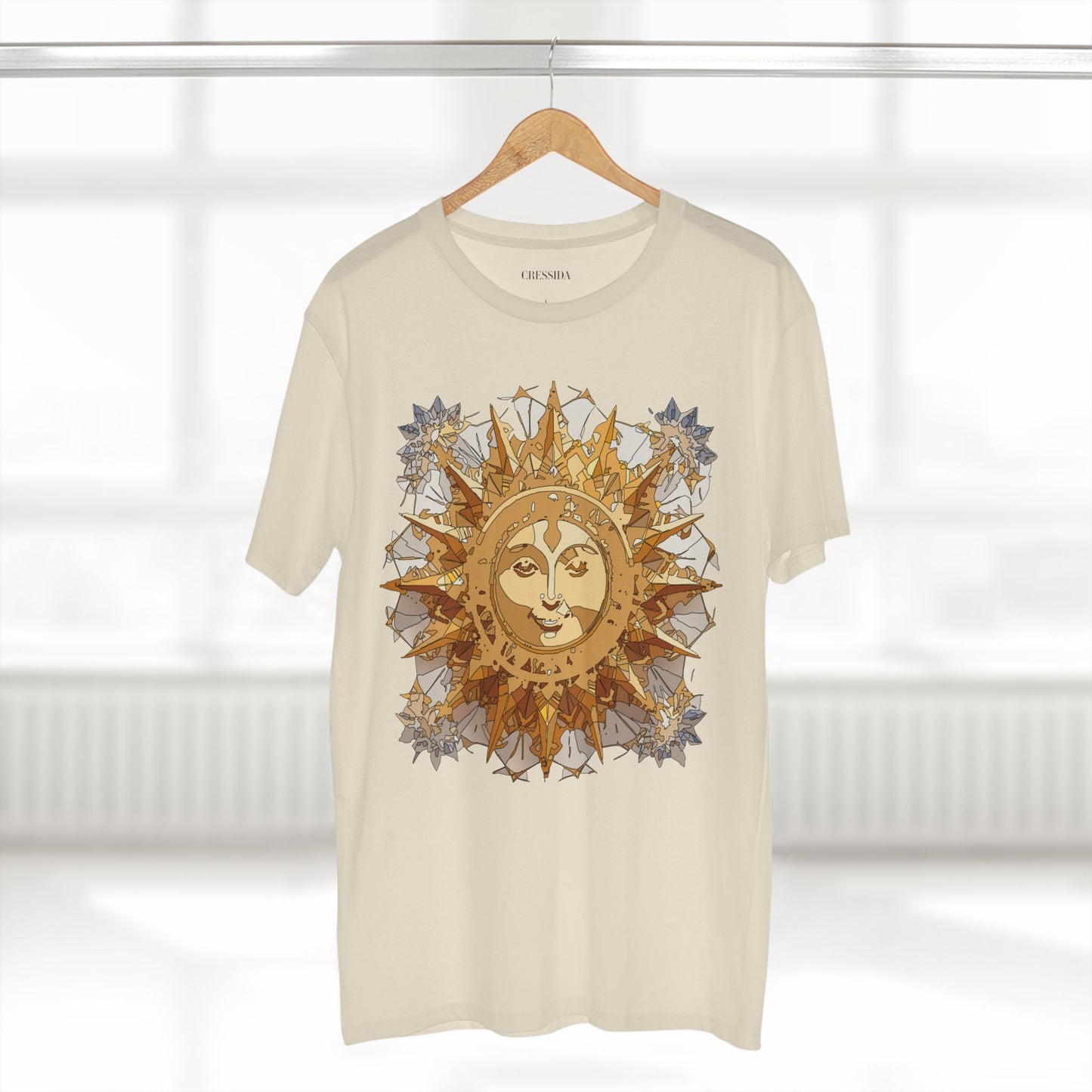 Sun Shirt, Shirt with Sun, Tee Shirt with Gold Sun