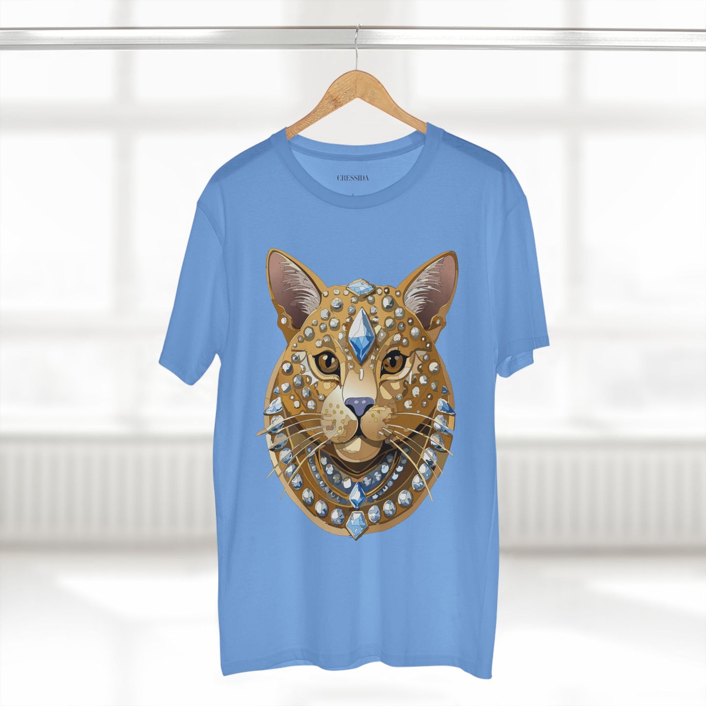 Unisex Premium Cotton Tee Shirt With Antique Animal Medallion Design