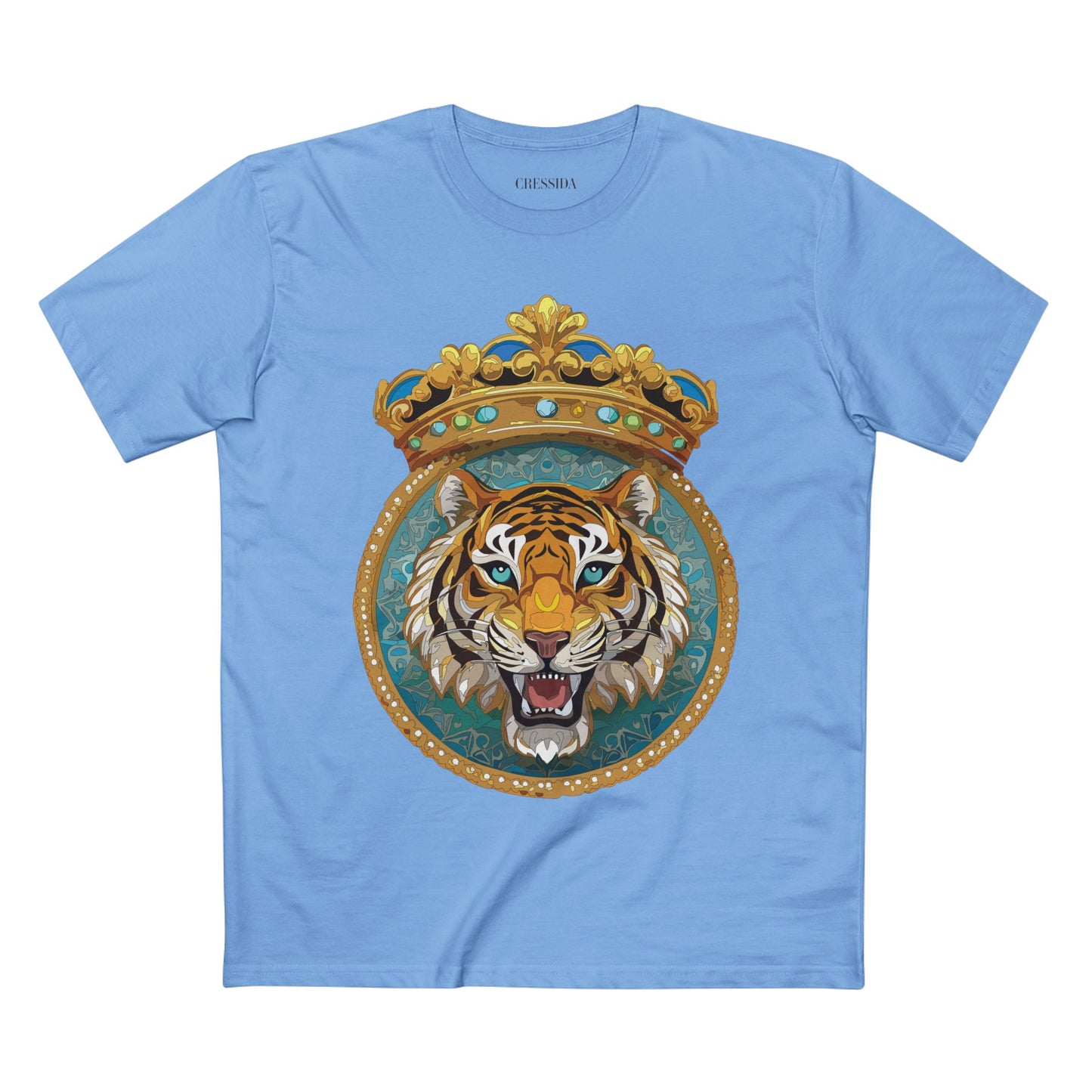 Unisex Animal Art Tee With Antique Medallion Design Premium Cotton Shirt