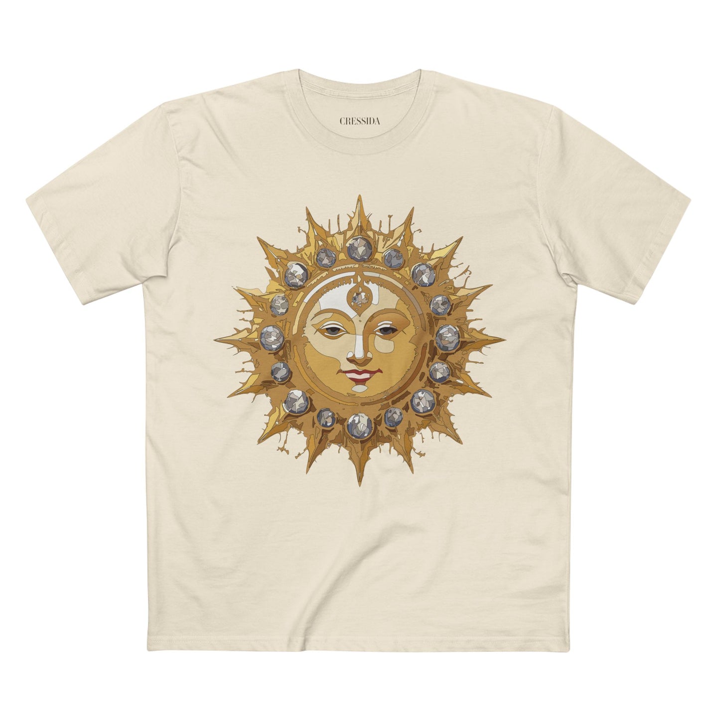 Sun Shirt, Shirt with Sun, Tee Shirt with Gold Sun