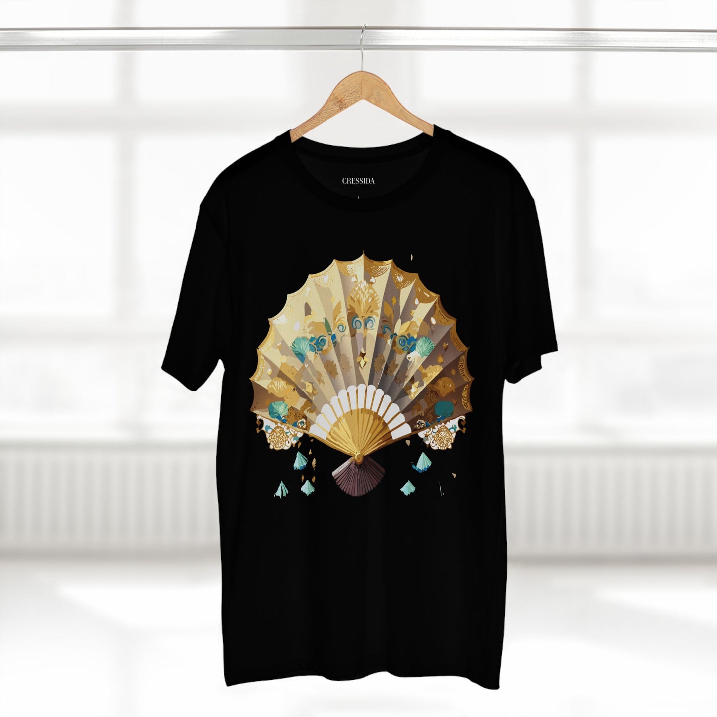Fan shirt, Shirt with Fan, Tee Shirt with Antique Fan