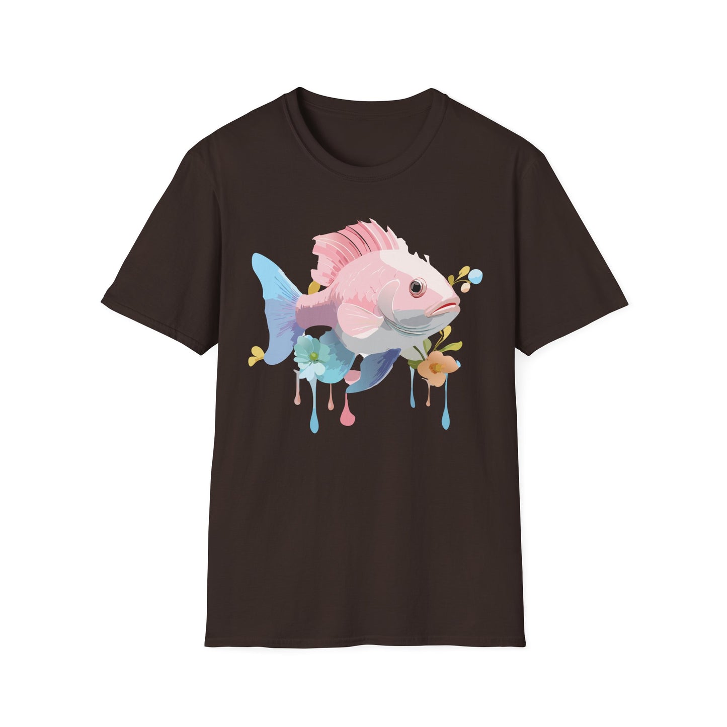 Fish Art Design Shirt, T Shirt with Fish, Graphic Shirt, Tee Shirt with Graphic Design, Shirt with Fish Graphic Art