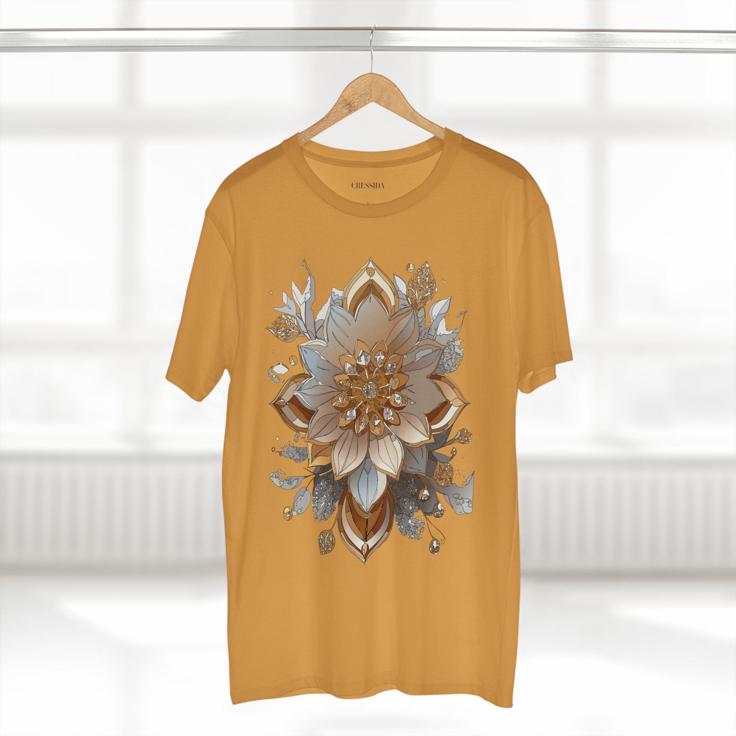 Floral Shirt, Shirt with Flower, Tee Shirt with Antique Flower