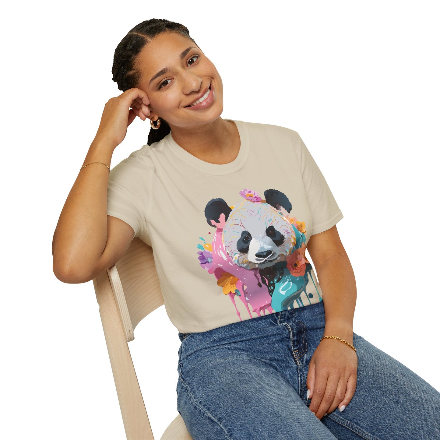Panda Shirt, T Shirt with Panda, Animal Shirt, Tee Shirt with Animals