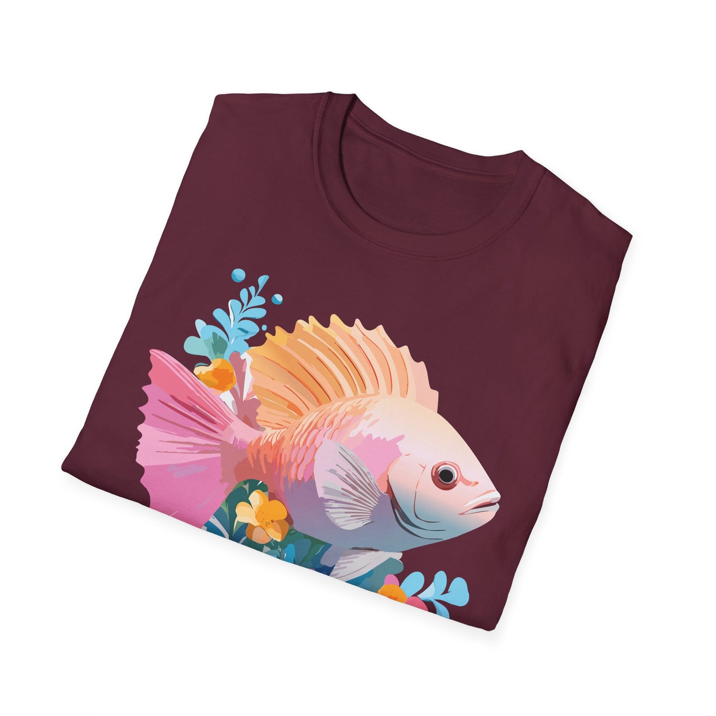 Fish Art Design Shirt, T Shirt with Fish, Graphic Shirt, Tee Shirt with Graphic Design, Shirt with Fish Graphic Art
