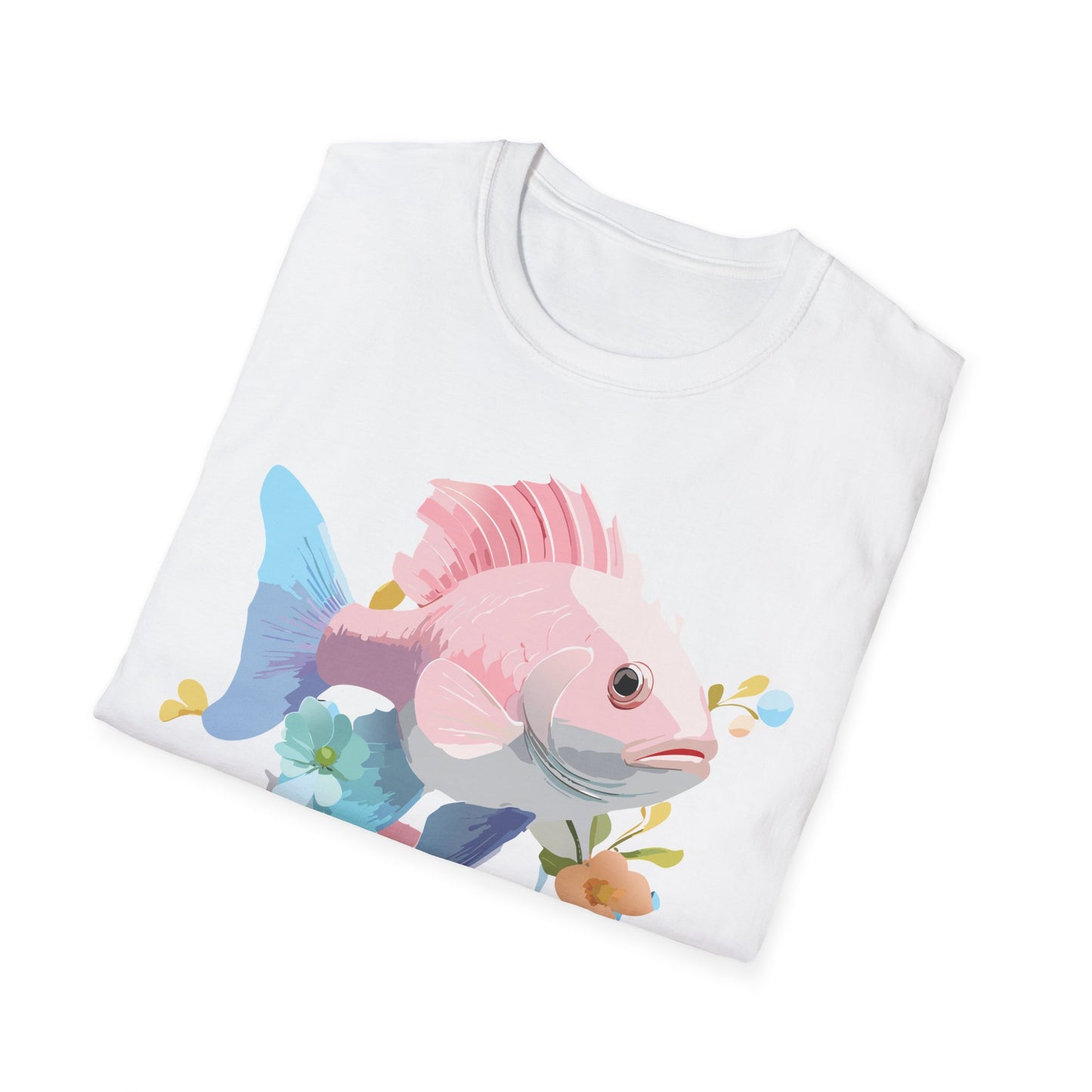 Fish Art Design Shirt, T Shirt with Fish, Graphic Shirt, Tee Shirt with Graphic Design, Shirt with Fish Graphic Art