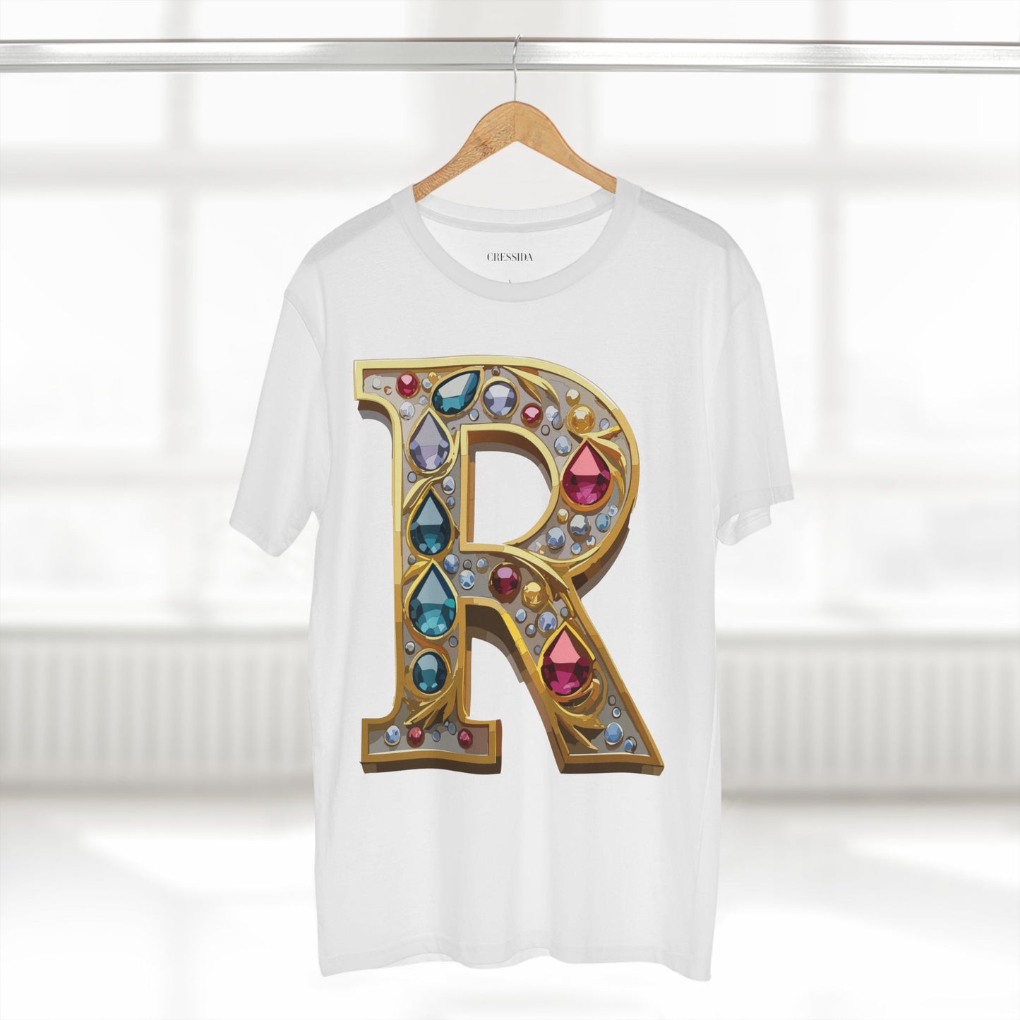 Letter Shirt, Shirt with Letters, Tee Shirt with Gold Letters