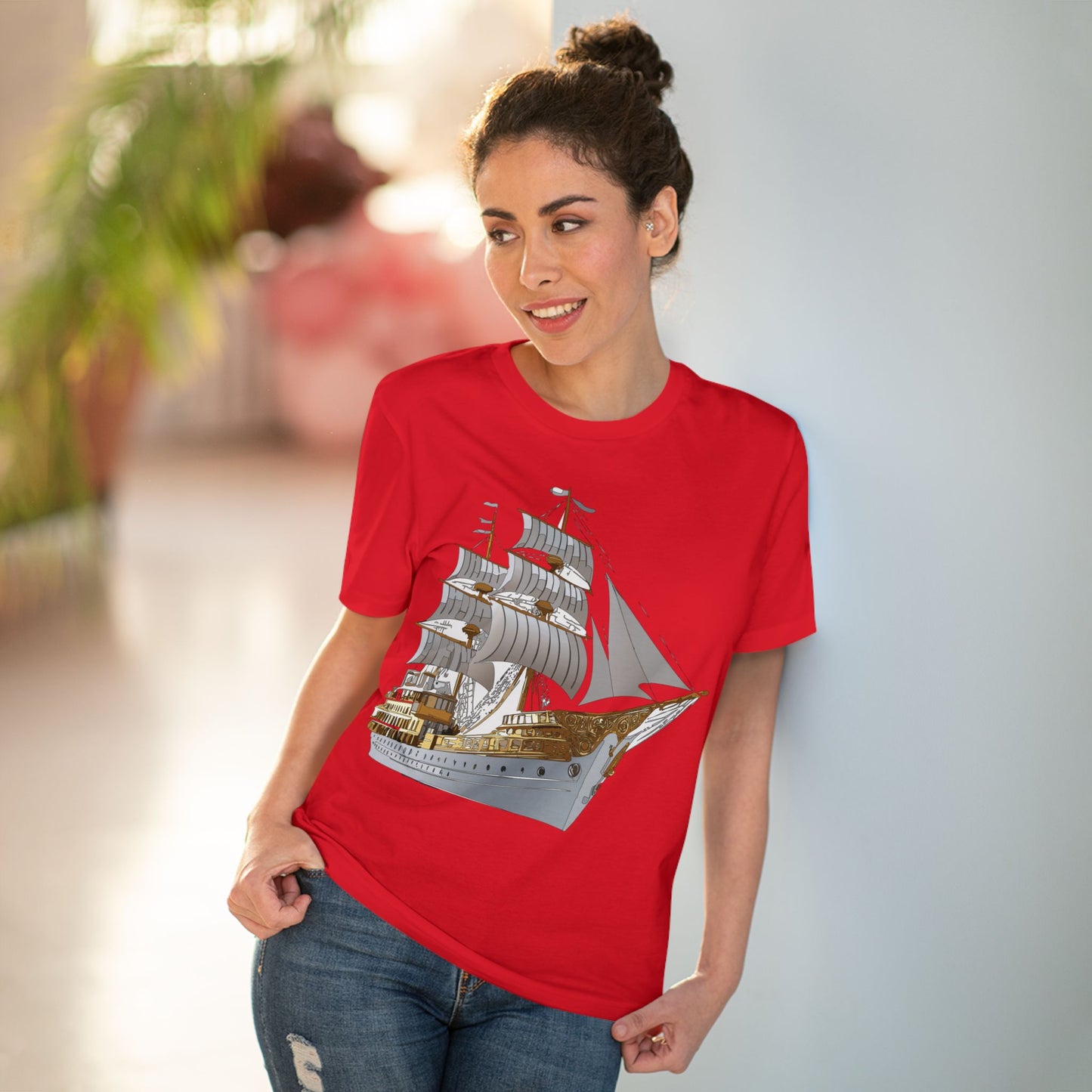 Organic T-shirt with Ship