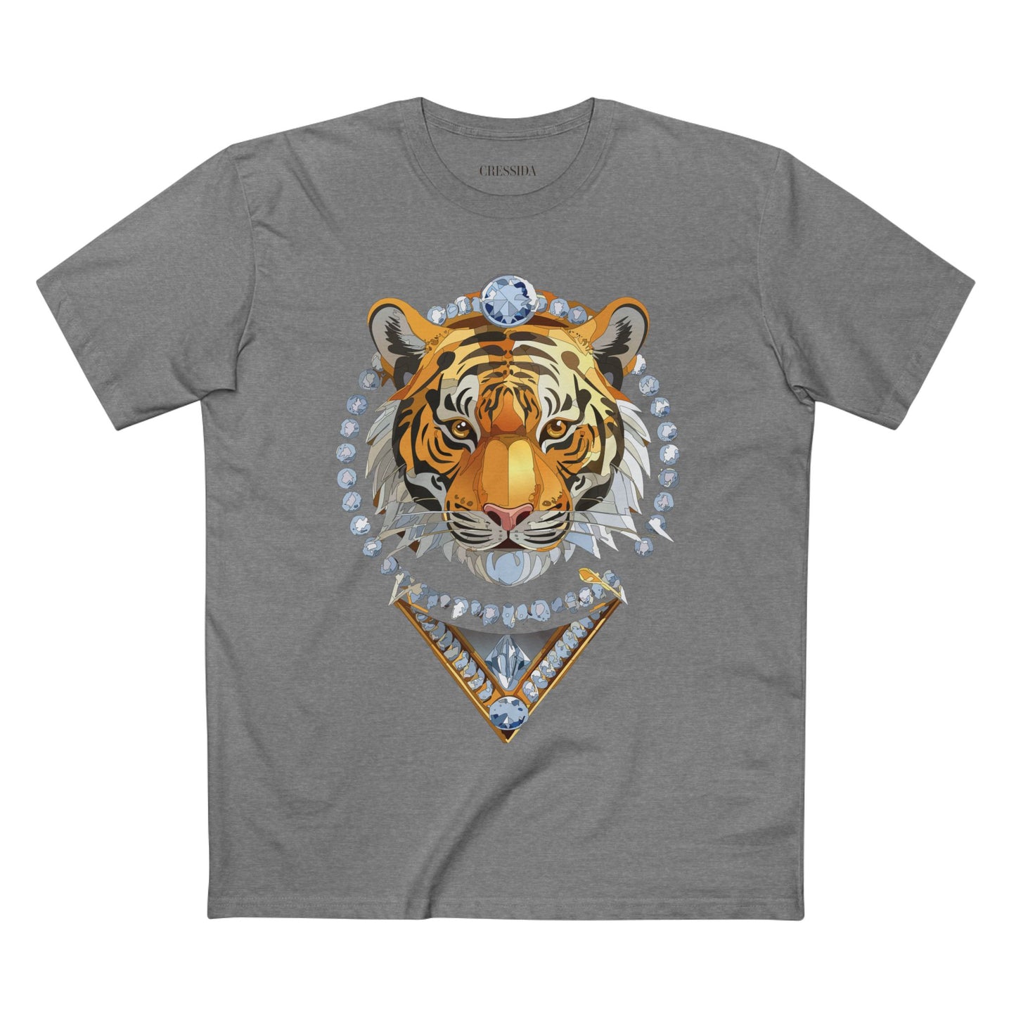 Unisex Premium Cotton Tee Shirt Featuring Antique Animal Medallion Art