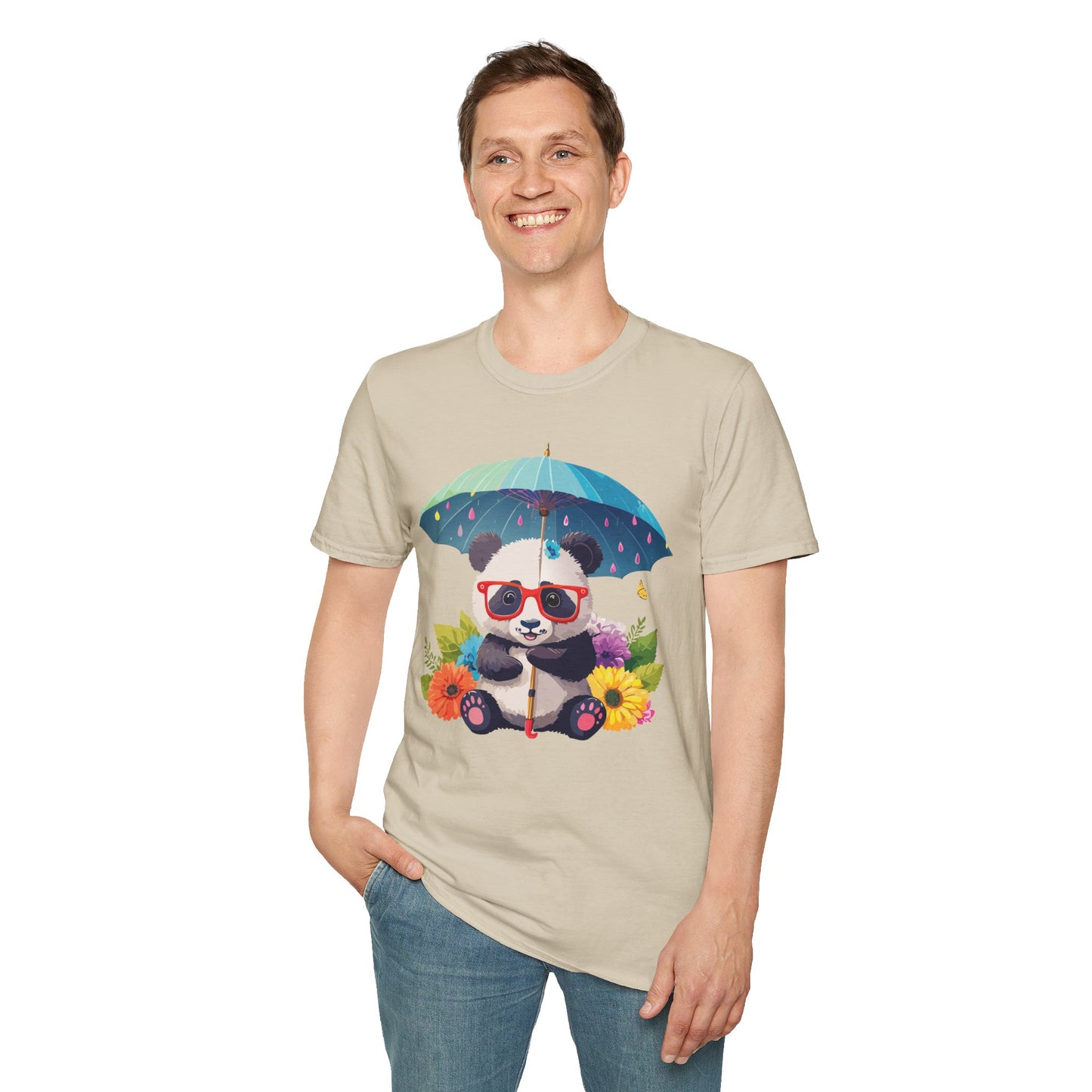 Panda Shirt, T Shirt with Panda, Animal Shirt, Tee Shirt with Animals