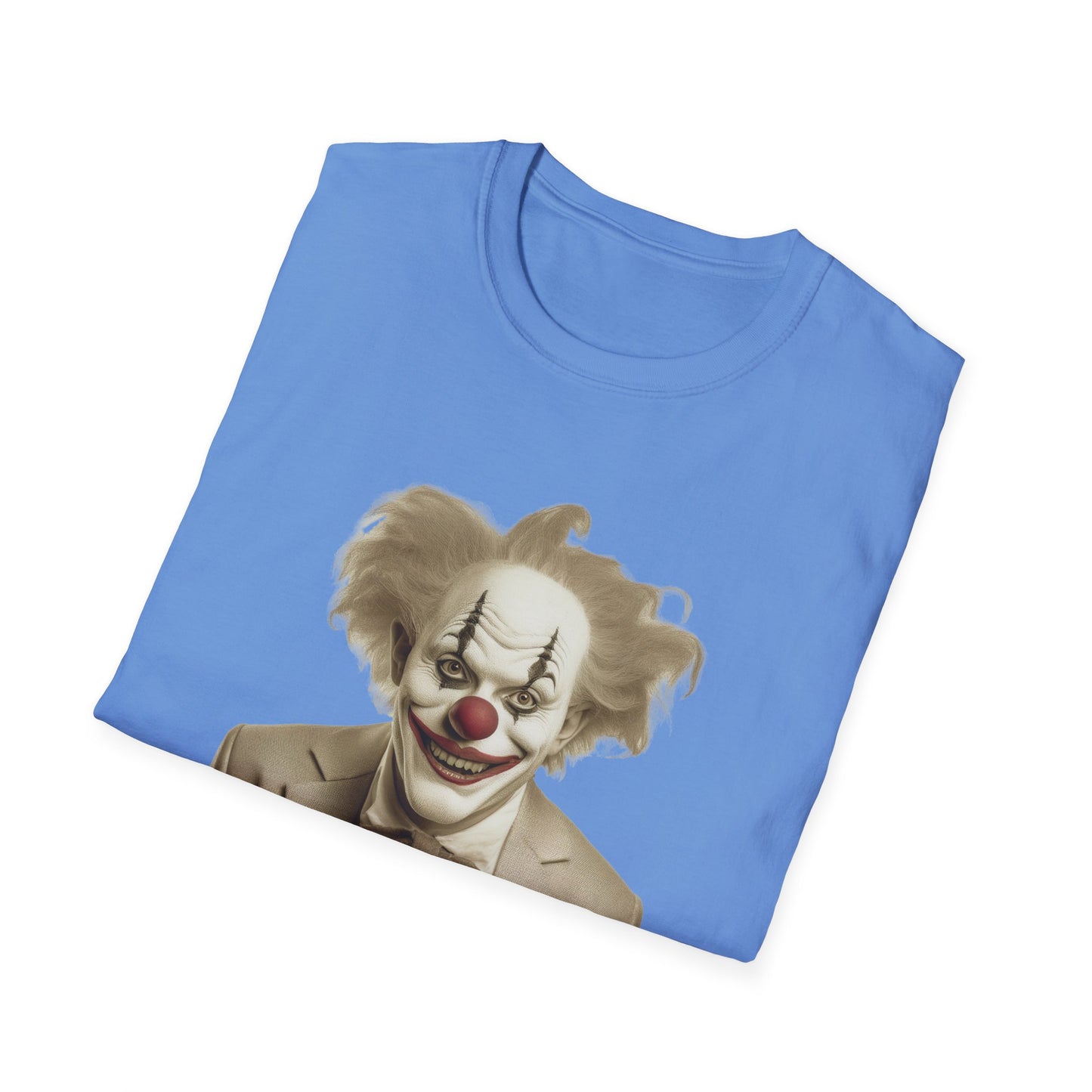 Clown Shirt, T Shirt with Clown, Funny Man Shirt, Tee Shirt with Funny Man, Circus Shirt, Shirt with Circus, Scary Man Shirt, Shirt with Scary Man