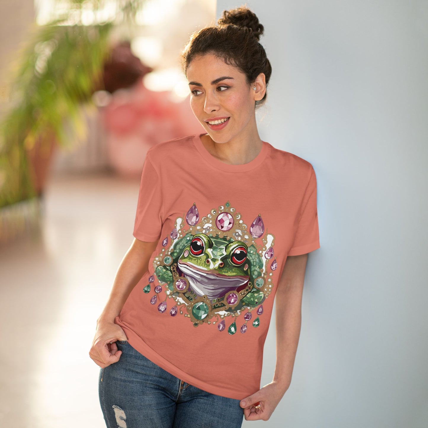 Organic T-shirt with Animals - Frog