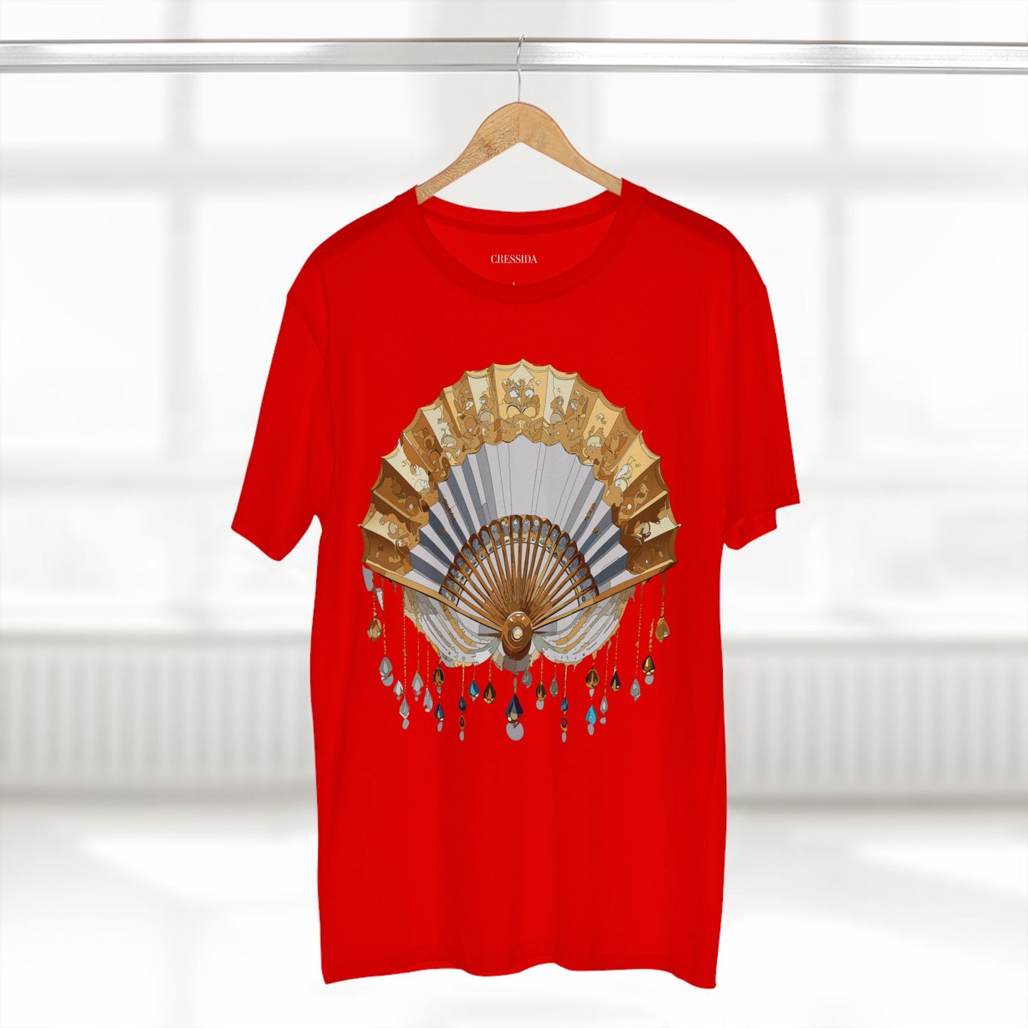 Fan shirt, Shirt with Fan, Tee Shirt with Antique Fan