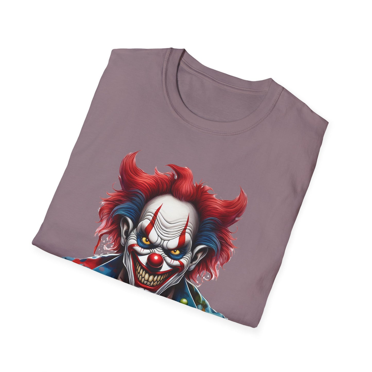 Clown Shirt, T Shirt with Clown, Funny Man Shirt, Tee Shirt with Funny Man, Circus Shirt, Shirt with Circus, Scary Man Shirt, Shirt with Scary Man