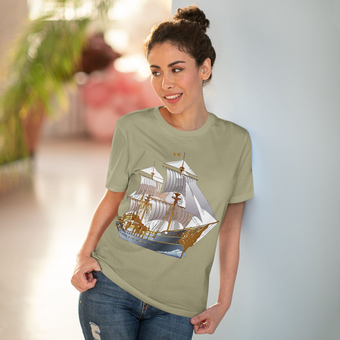 Organic T-shirt with Ship