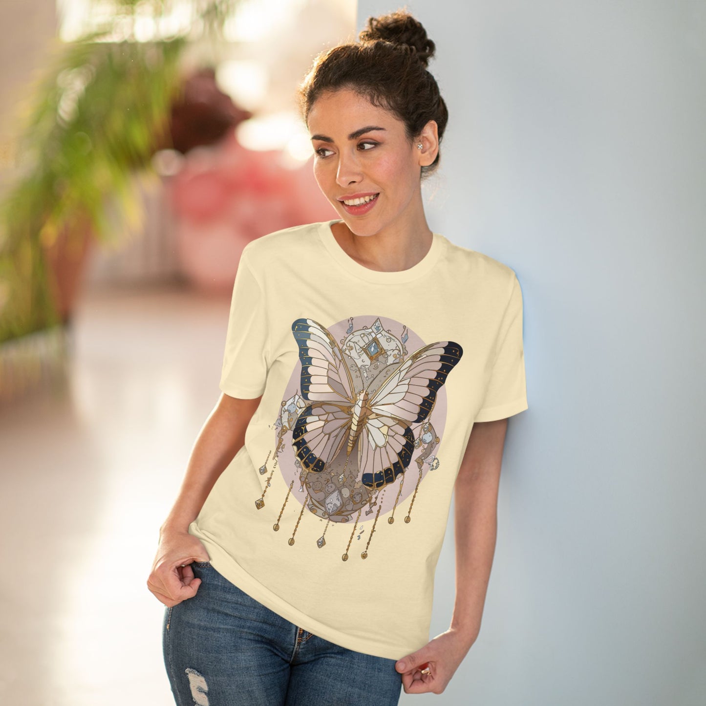 Bio-T-Shirt mit Schmetterling