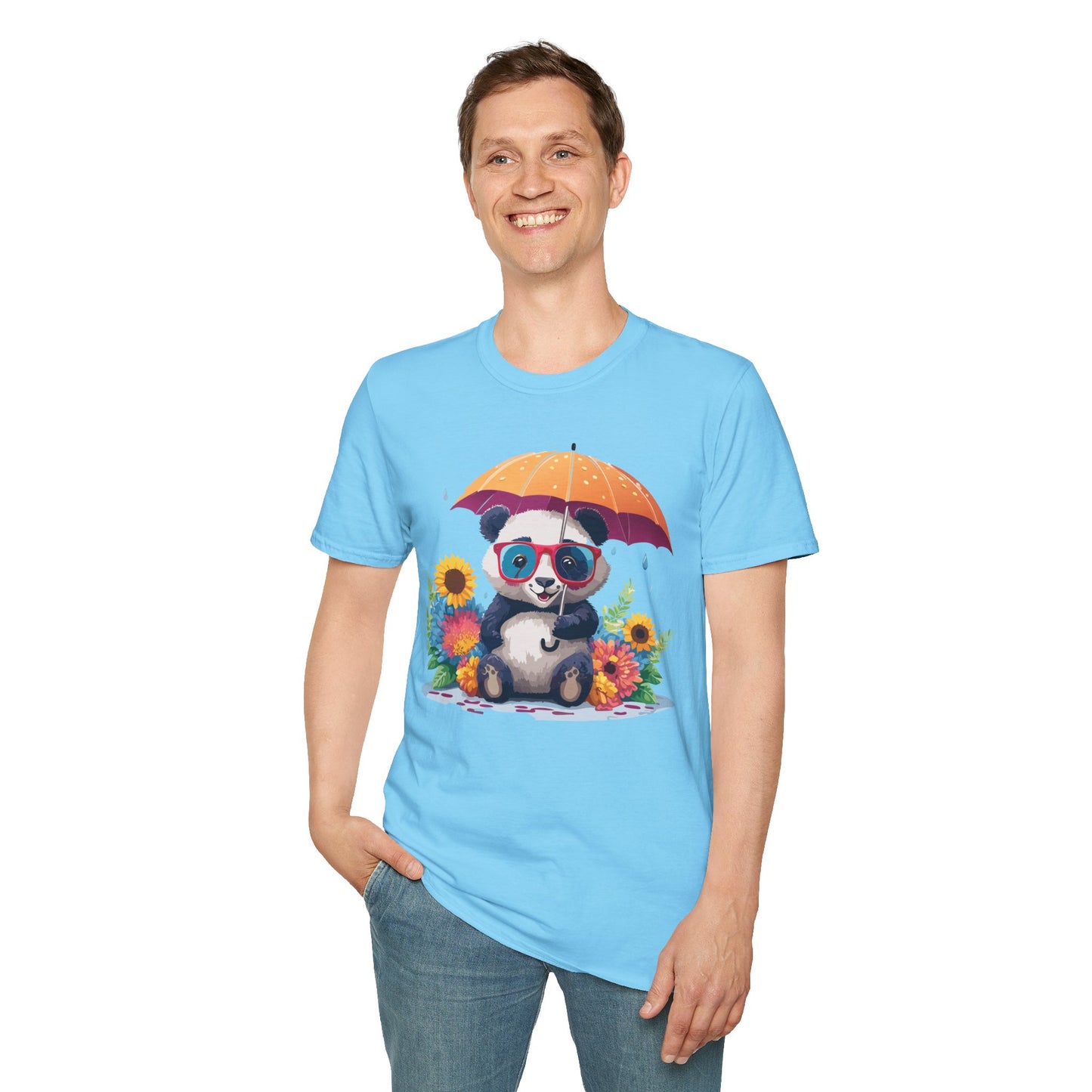 Panda Shirt, T Shirt with Panda, Animal Shirt, Tee Shirt with Animals