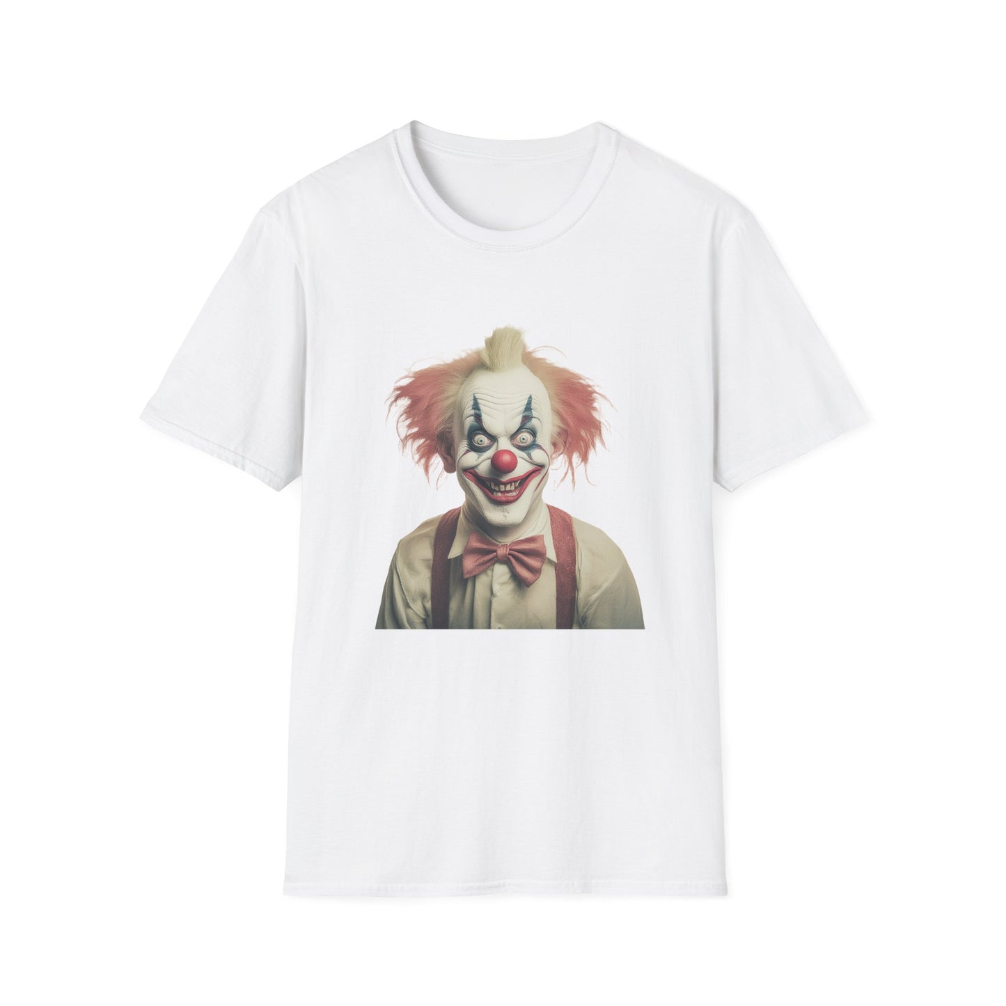 Clown Shirt, T Shirt with Clown, Funny Man Shirt, Tee Shirt with Funny Man, Circus Shirt, Shirt with Circus, Scary Man Shirt, Shirt with Scary Man