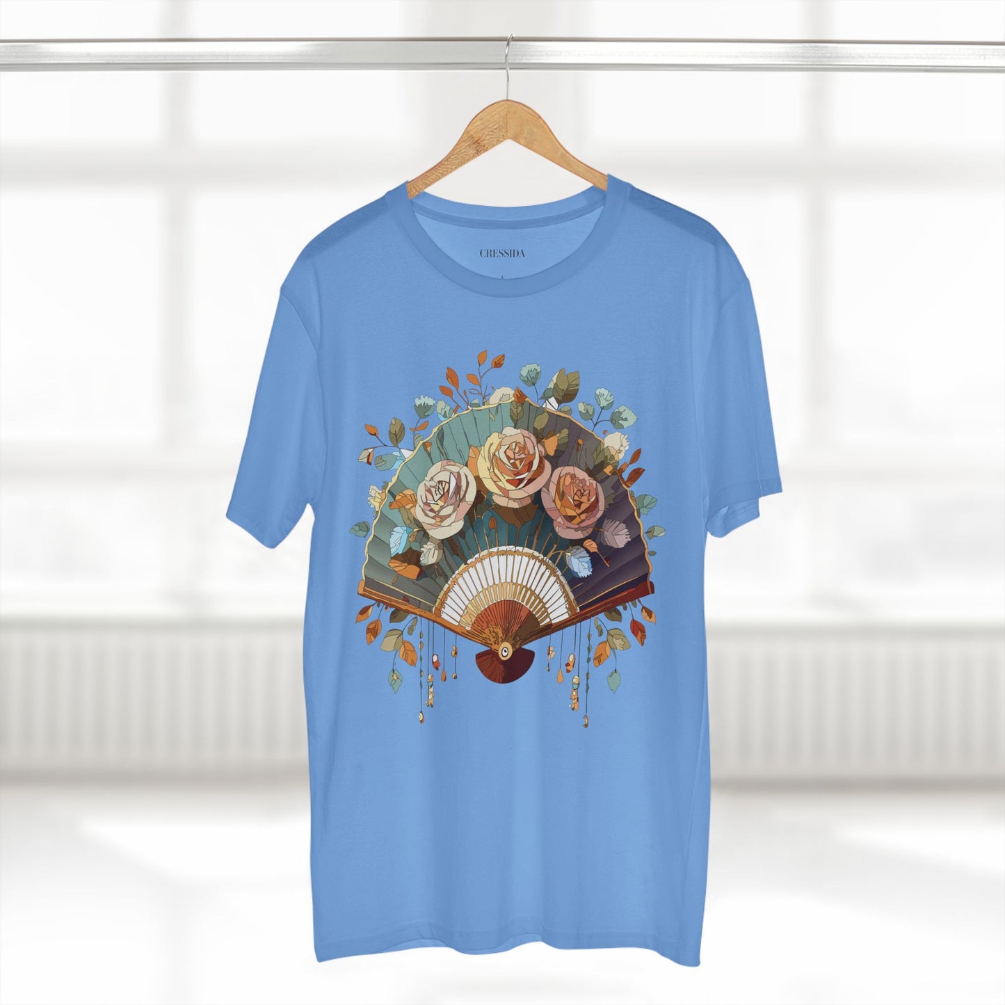 Fan shirt, Shirt with Fan, Tee Shirt with Antique Fan