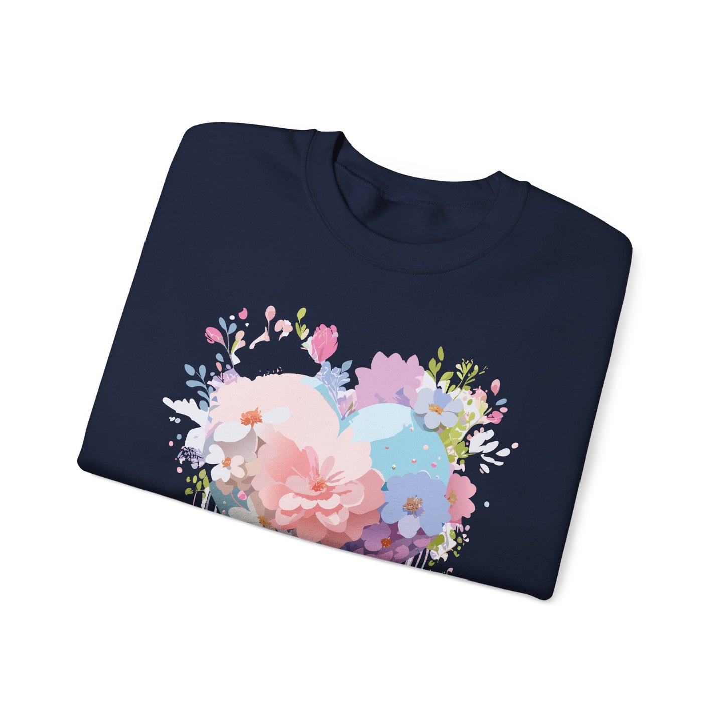 Floral Heart Sweatshirt, Floral Love Sweatshirt, Valentine's Day Sweatshirt, Heart Floral Sweatshirt