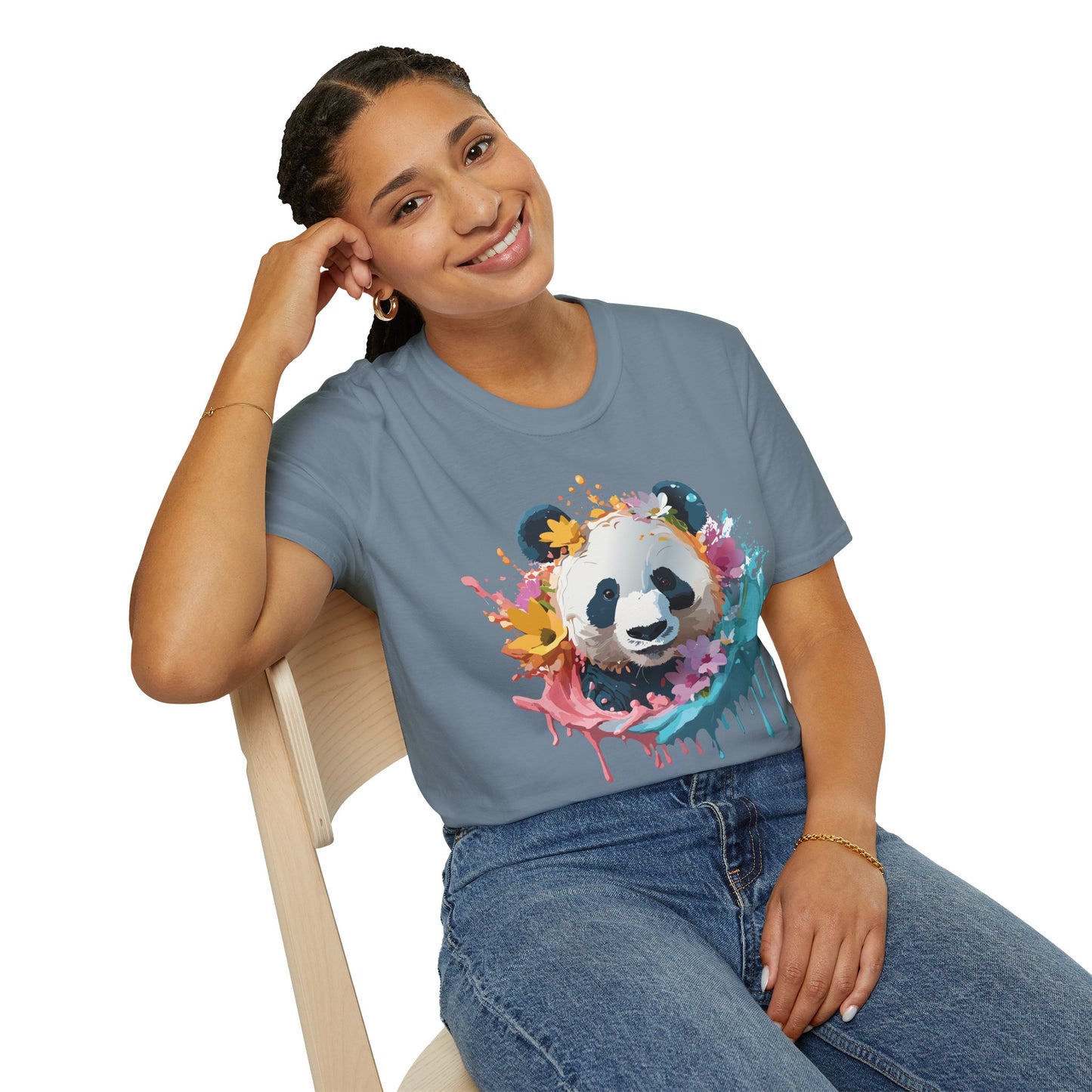 Panda Shirt, T Shirt with Panda, Animal Shirt, Tee Shirt with Animals