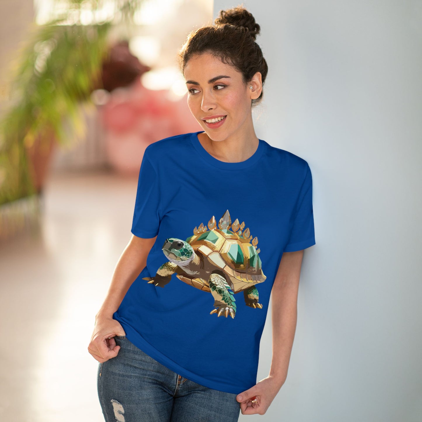 Organic T-shirt with Animals - Turtle