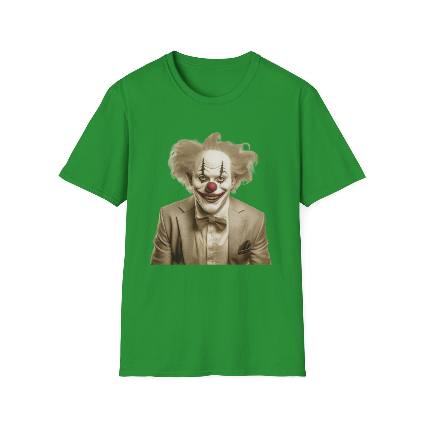 Clown Shirt, T Shirt with Clown, Funny Man Shirt, Tee Shirt with Funny Man, Circus Shirt, Shirt with Circus, Scary Man Shirt, Shirt with Scary Man