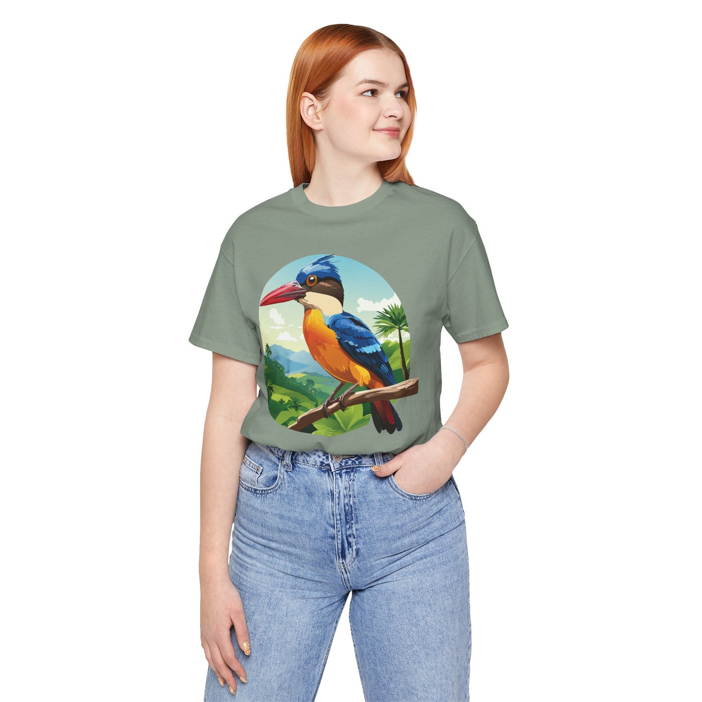 Unisex Animal Shirt, Tee Shirt with Animals, Art Design Tee Shirt, Wild Animals Shirt