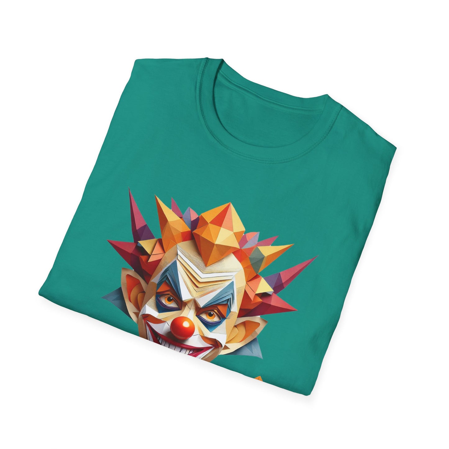 Clown Shirt, T Shirt with Clown, Funny Man Shirt, Tee Shirt with Funny Man, Circus Shirt, Shirt with Circus, Scary Man Shirt, Shirt with Scary Man