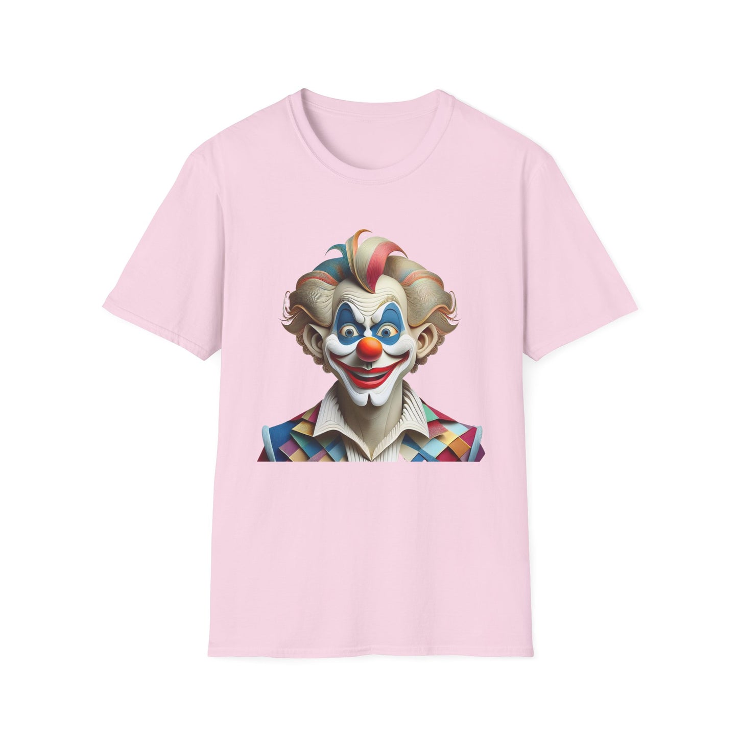 Clown Shirt, T Shirt with Clown, Funny Man Shirt, Tee Shirt with Funny Man, Circus Shirt, Shirt with Circus, Scary Man Shirt, Shirt with Scary Man