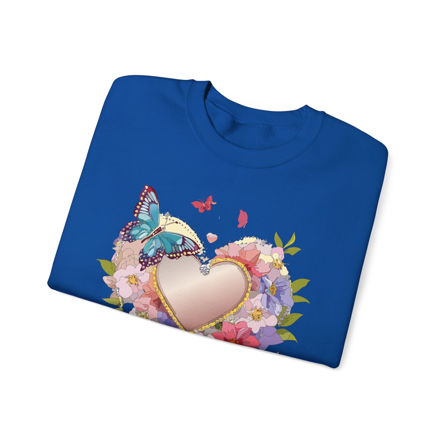 Floral Heart Sweatshirt, Floral Love Sweatshirt, Valentine's Day Sweatshirt, Heart Floral Sweatshirt