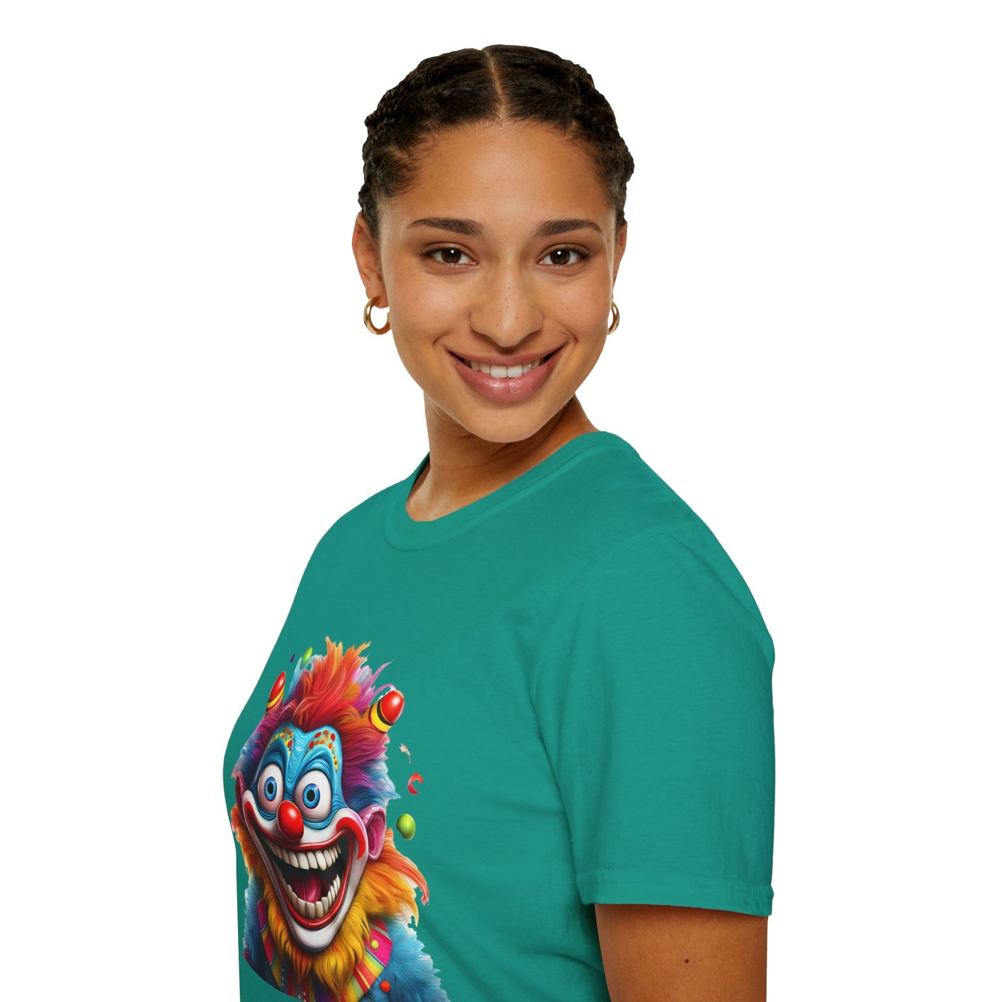 Clown Shirt, T Shirt with Clown, Funny Man Shirt, Tee Shirt with Funny Man, Circus Shirt, Shirt with Circus, Scary Man Shirt, Shirt with Scary Man