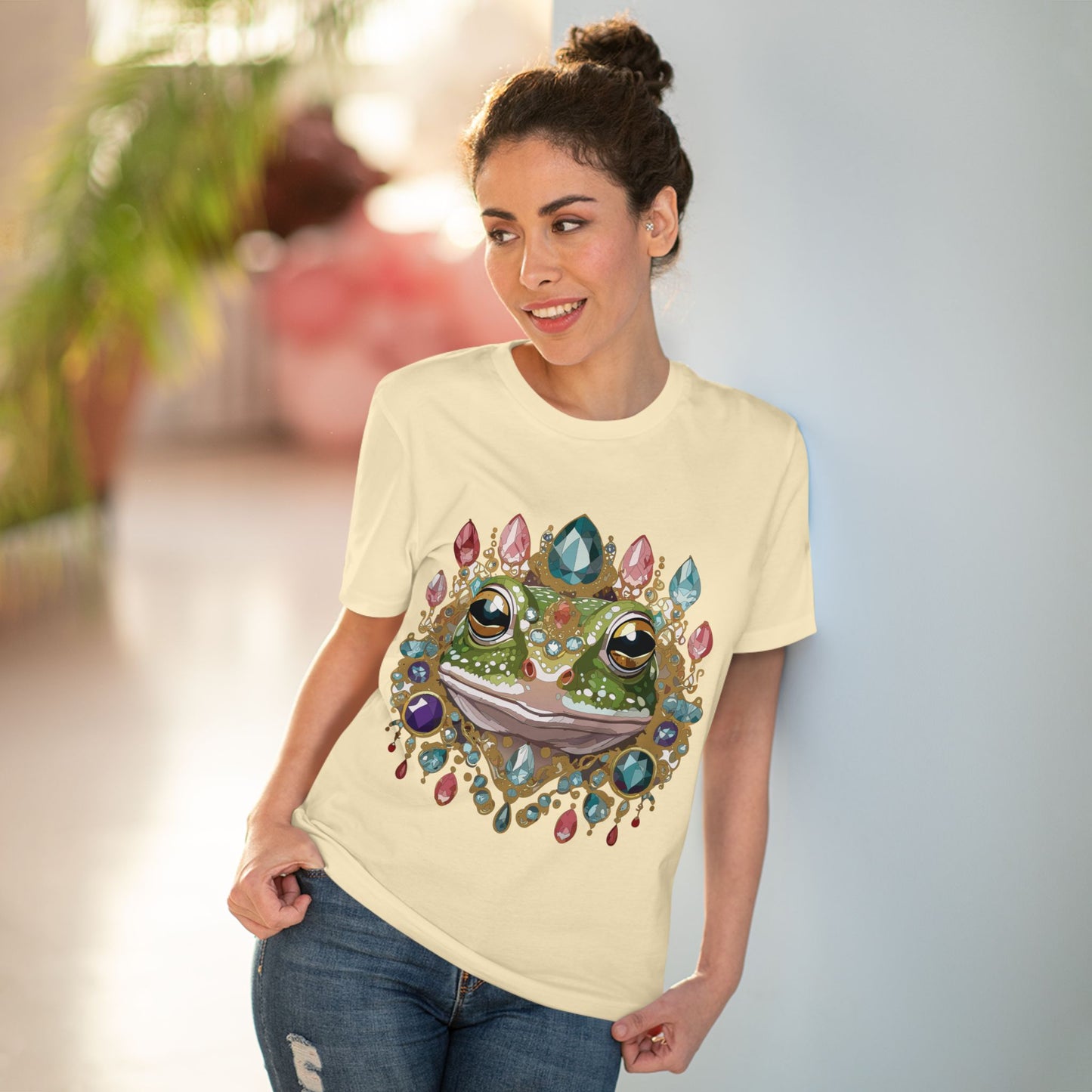 Organic T-shirt with Animals - Frog