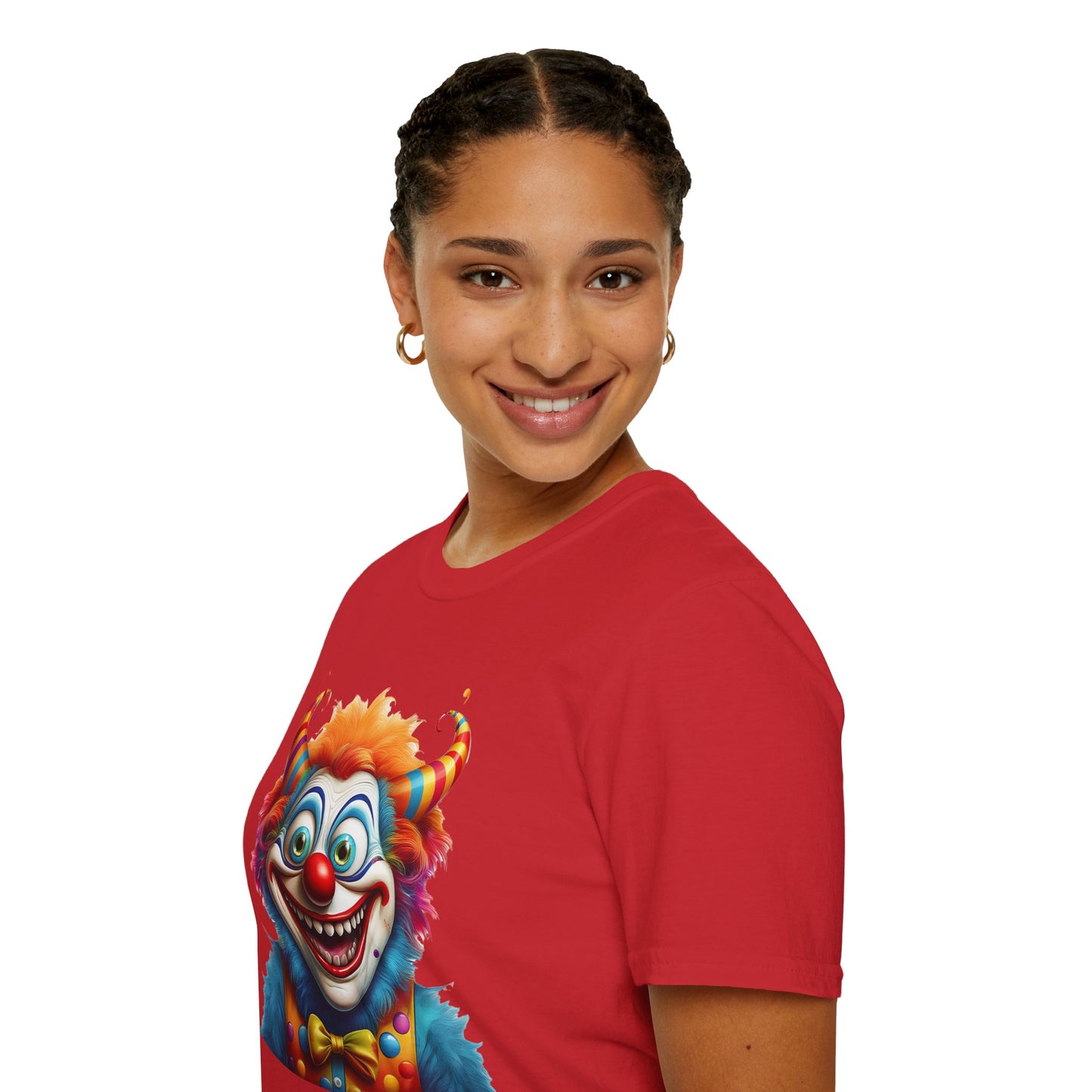 Clown Shirt, T Shirt with Clown, Funny Man Shirt, Tee Shirt with Funny Man, Circus Shirt, Shirt with Circus, Scary Man Shirt, Shirt with Scary Man
