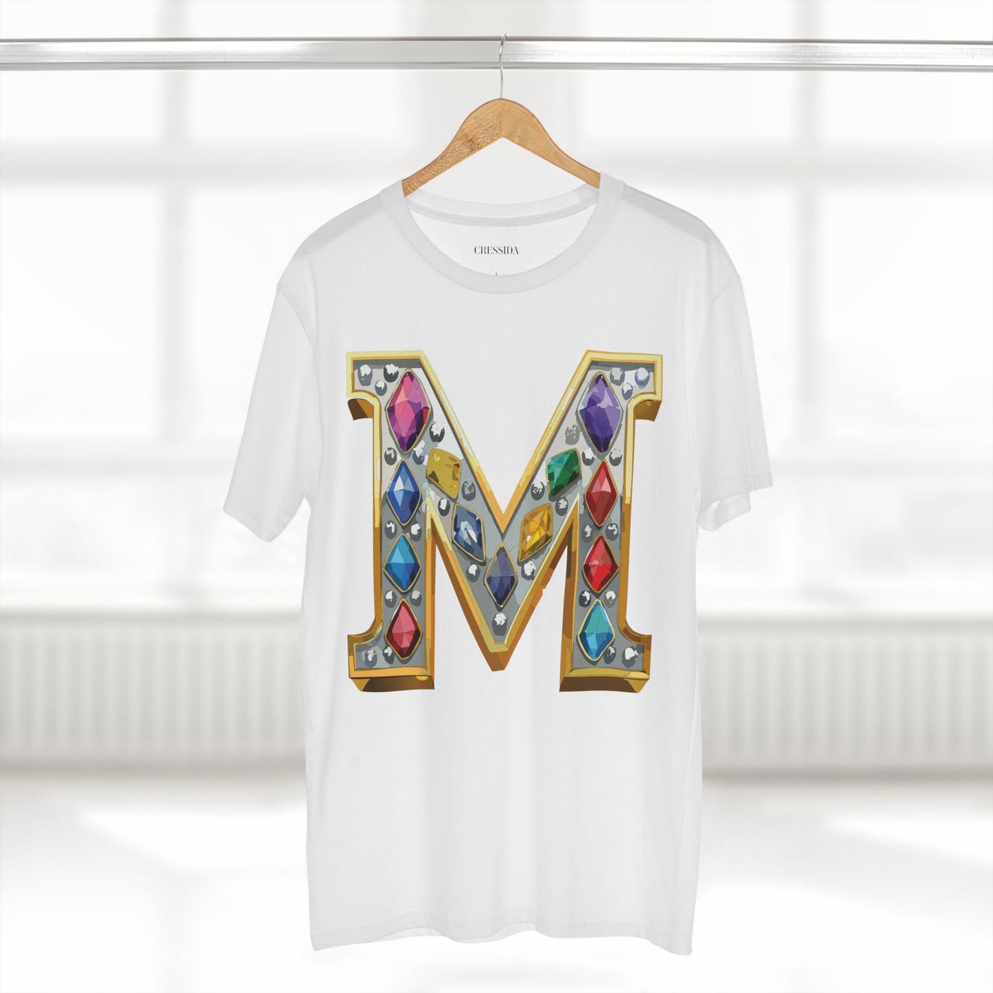 Letter Shirt, Shirt with Letters, Tee Shirt with Gold Letters