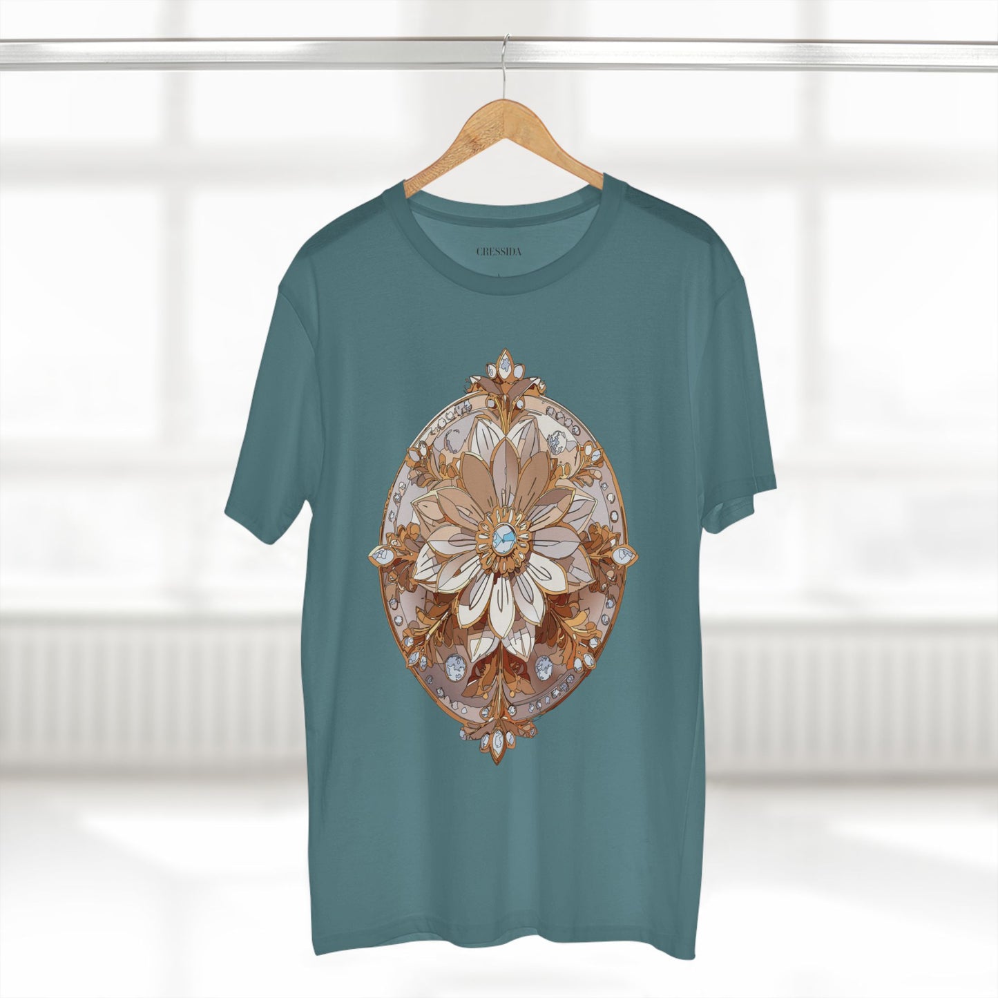 Floral Shirt, Shirt with Flower, Tee Shirt with Antique Flower