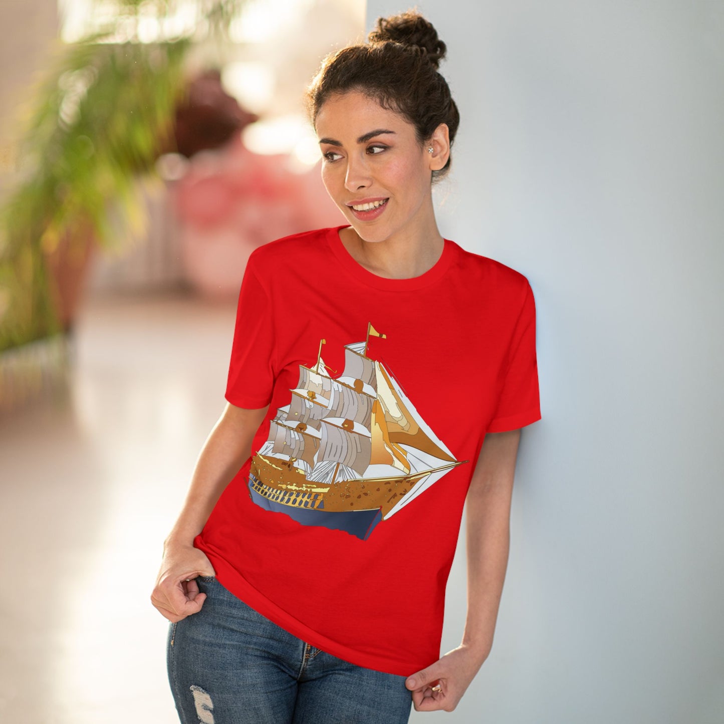 Organic T-shirt with Ship