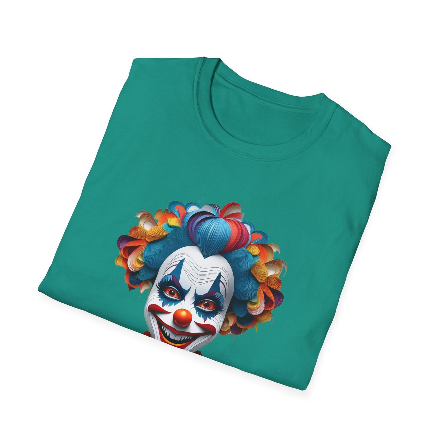 Clown Shirt, T Shirt with Clown, Funny Man Shirt, Tee Shirt with Funny Man, Circus Shirt, Shirt with Circus, Scary Man Shirt, Shirt with Scary Man