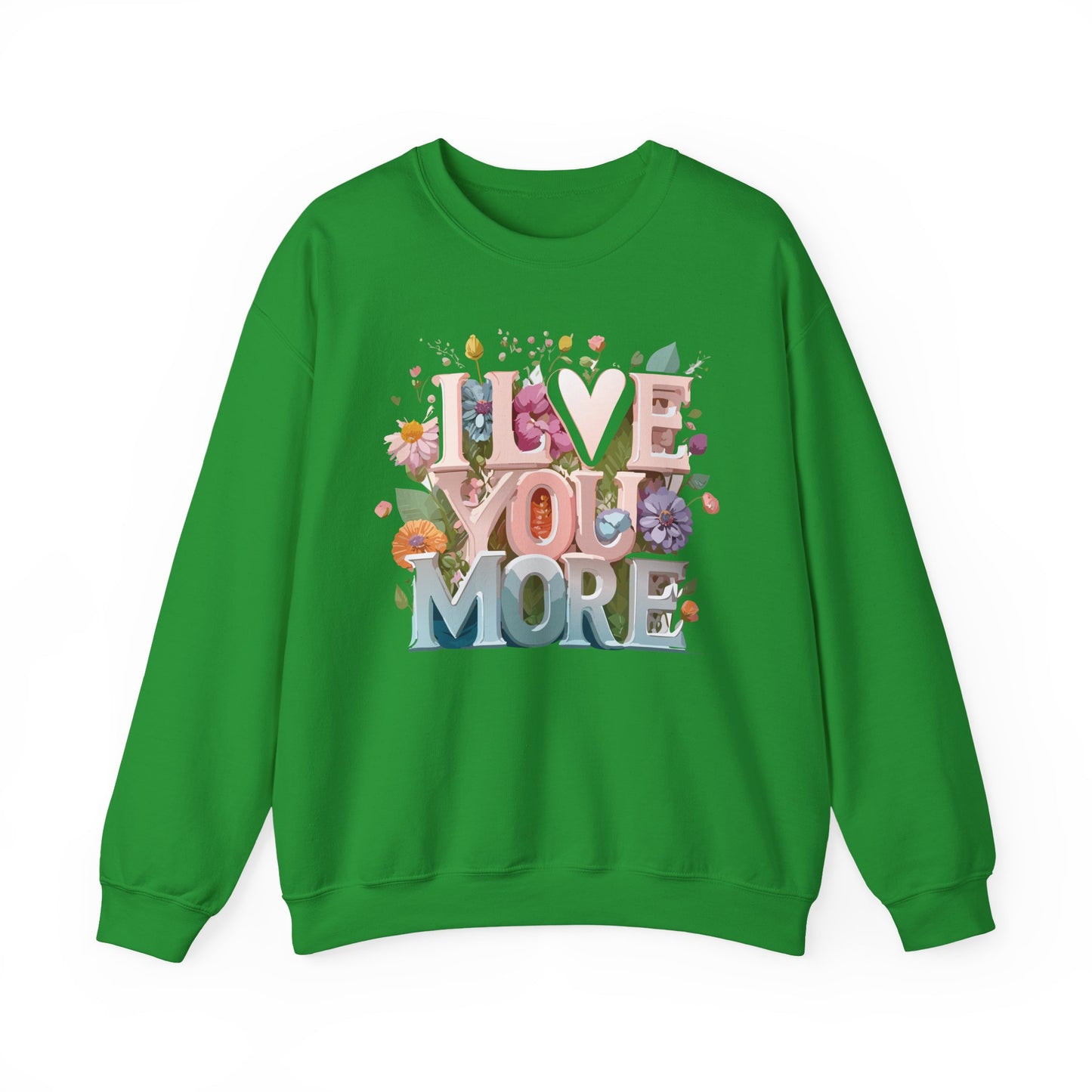 Floral Love Sweatshirt, Valentine's Day Sweatshirt, Love Flower Sweatshirt