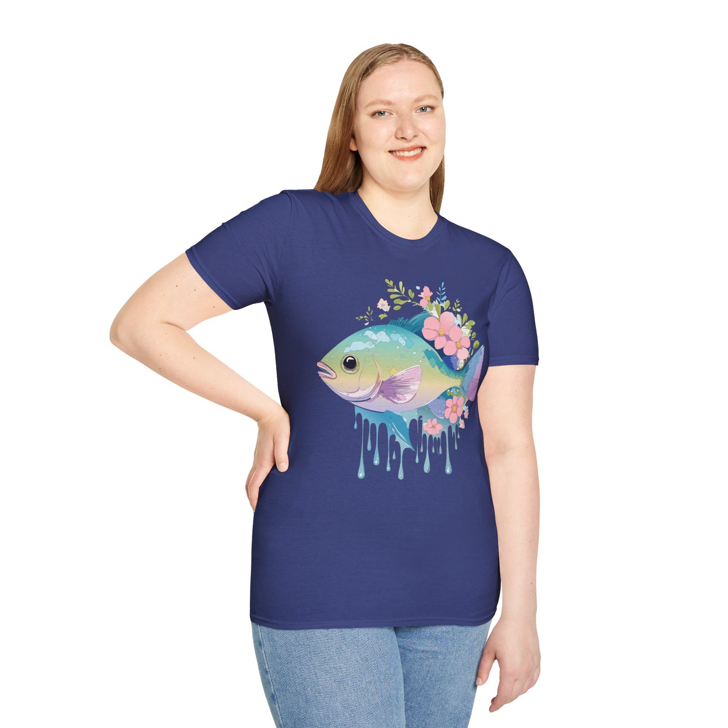 Fish Art Design Shirt, T Shirt with Fish, Graphic Shirt, Tee Shirt with Graphic Design, Shirt with Fish Graphic Art