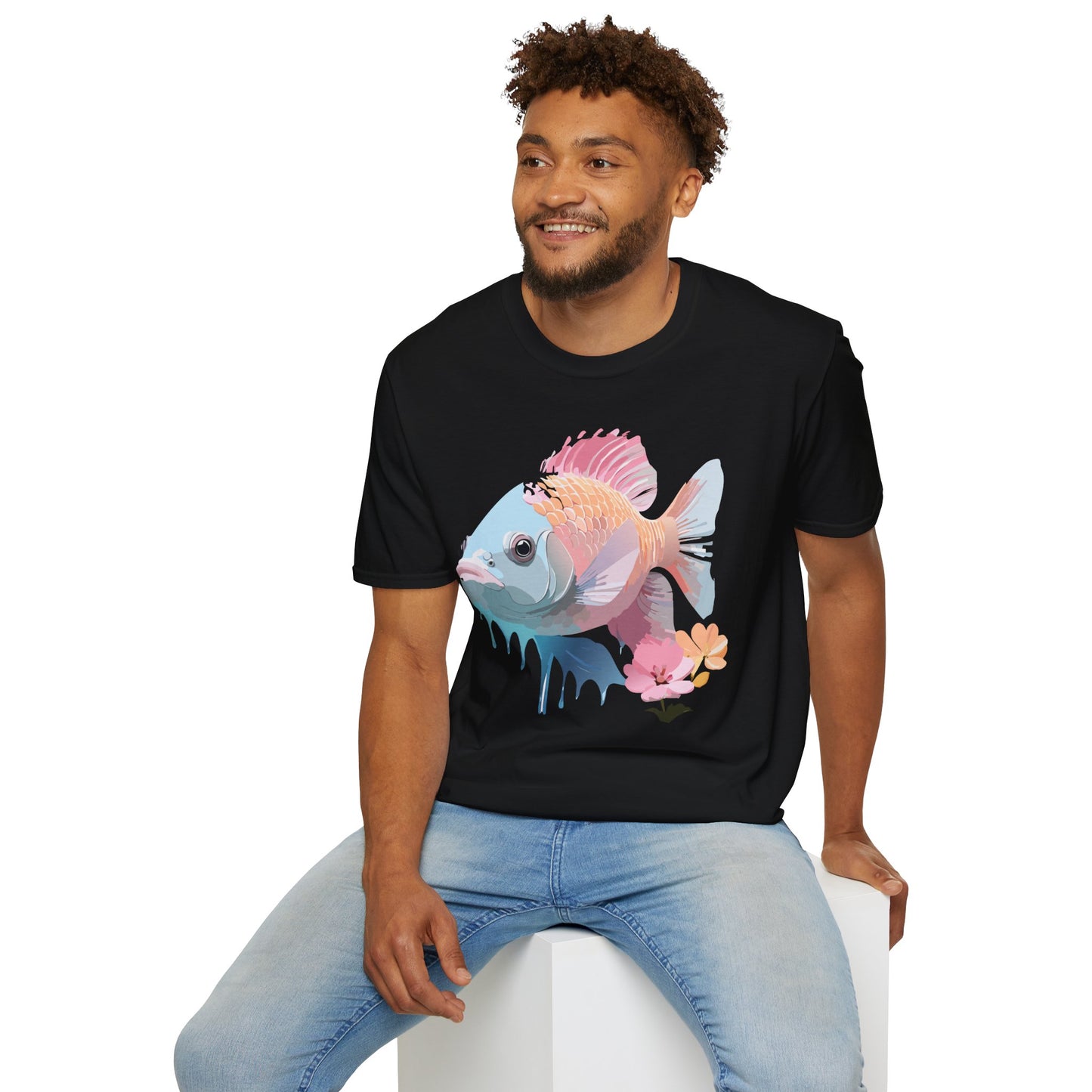 Copy of Fish Art Design Shirt, T Shirt with Fish, Graphic Shirt, Tee Shirt with Graphic Design, Shirt with Fish Graphic Art
