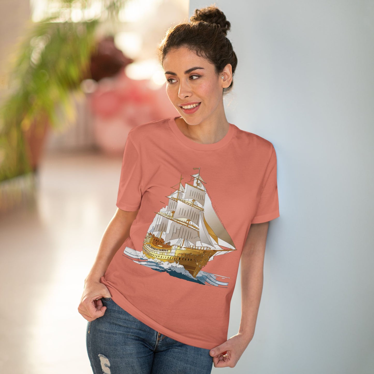 Organic T-shirt with Ship